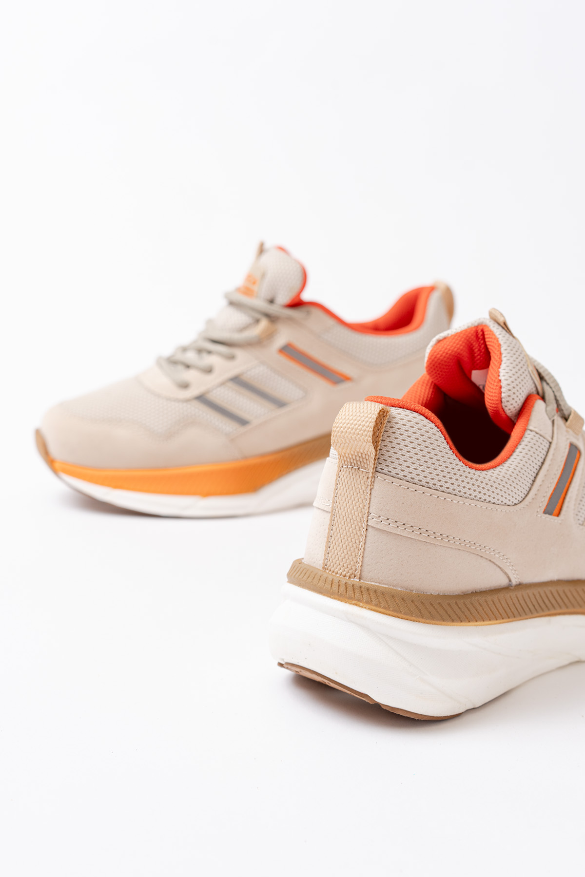 Kadın Sneaker Spor Ayakkabı 2466 Bej - Görsel 5