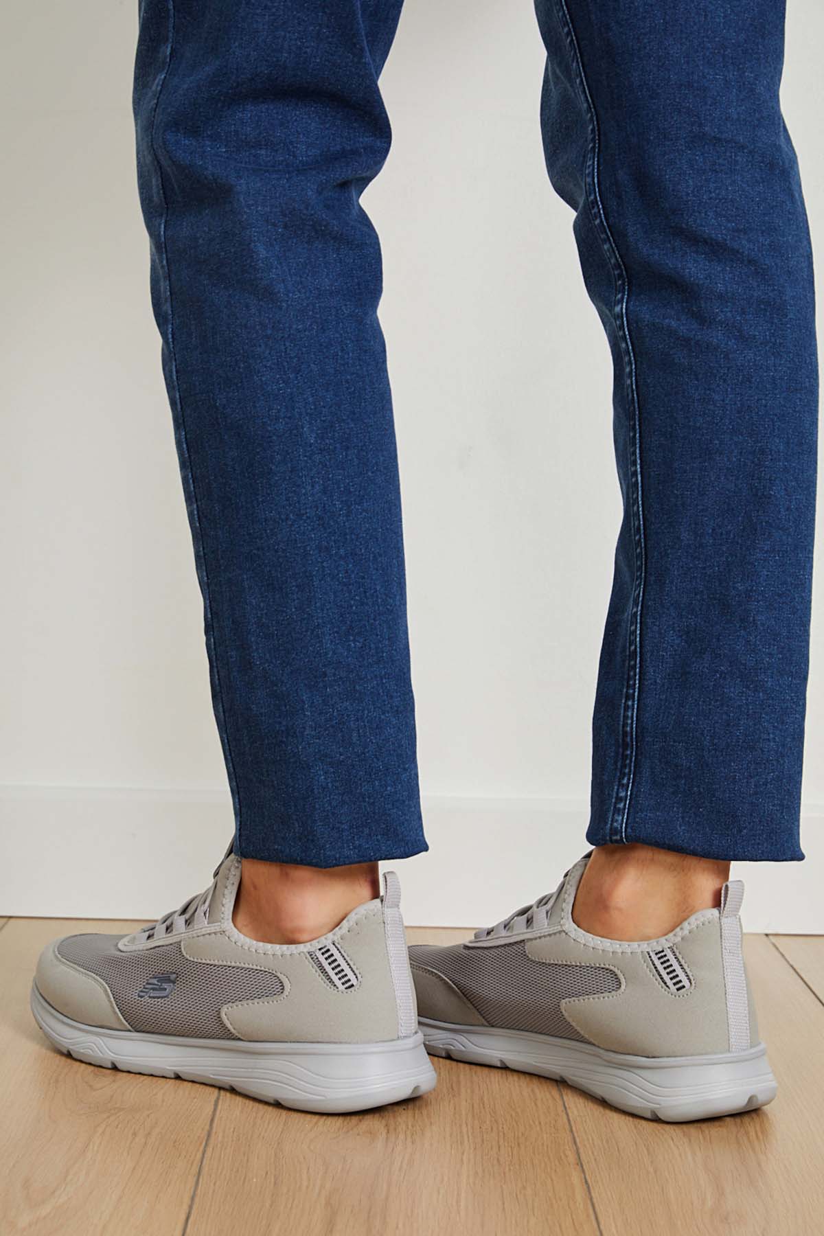 Unisex Konforlu Yürüyüş Spor Sneaker Ayakkabı Buz Buz - Görsel 4