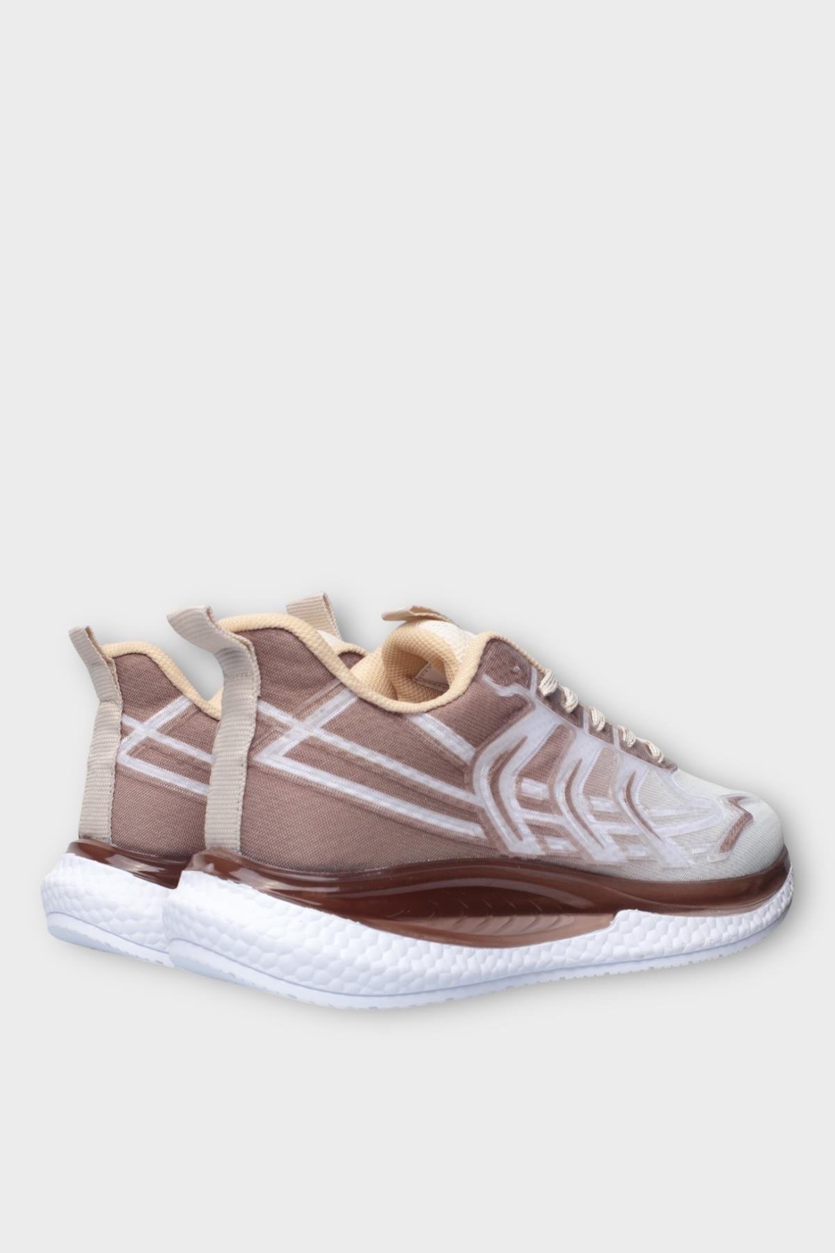 Erkek Günlük Koşu Yürüyüş Spor Ayakkabı KAHVERENGİ - BEJ - Görsel 5