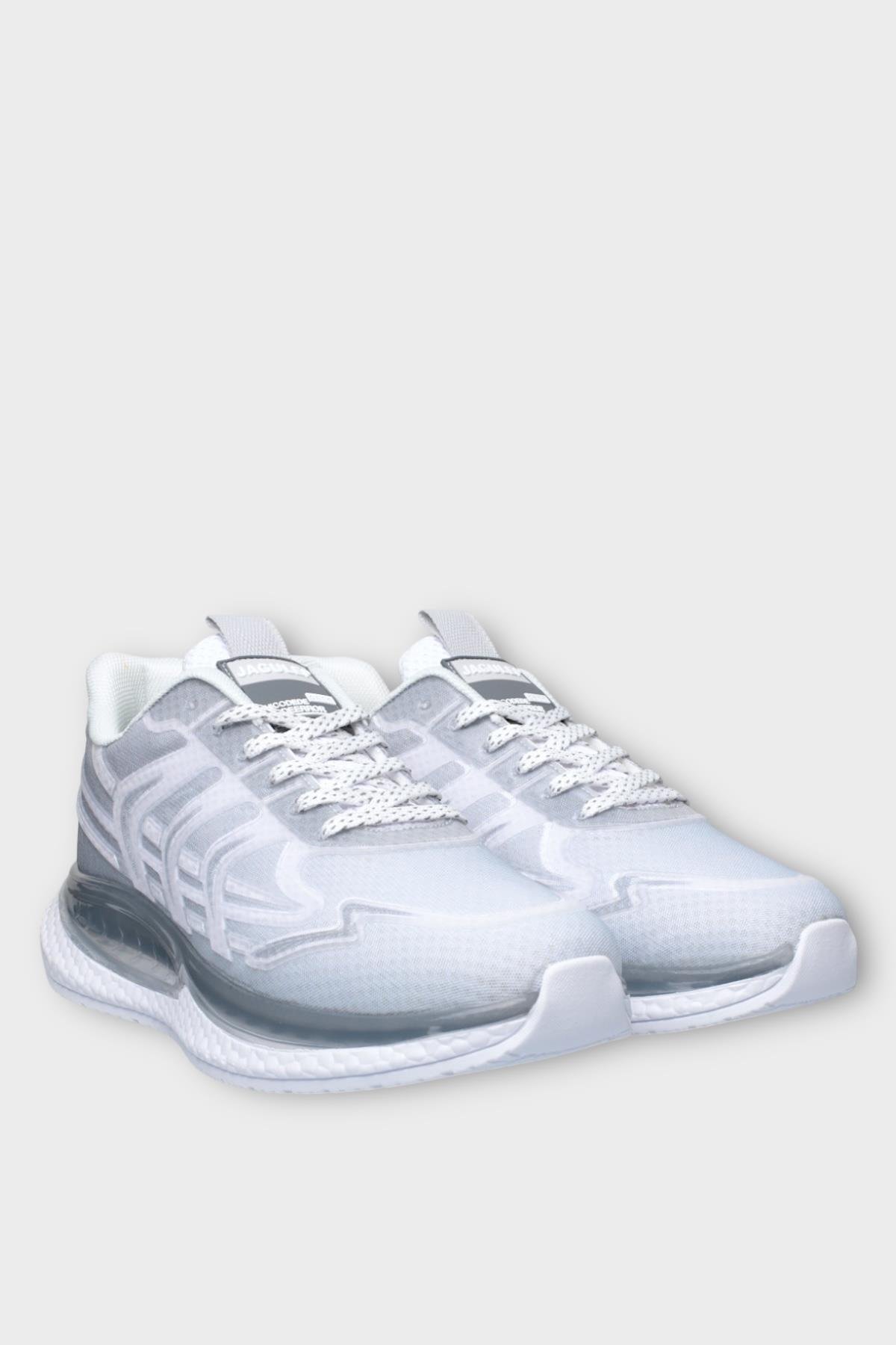 Erkek Günlük Koşu Yürüyüş Spor Ayakkabı GRİ - BEYAZ - Görsel 4