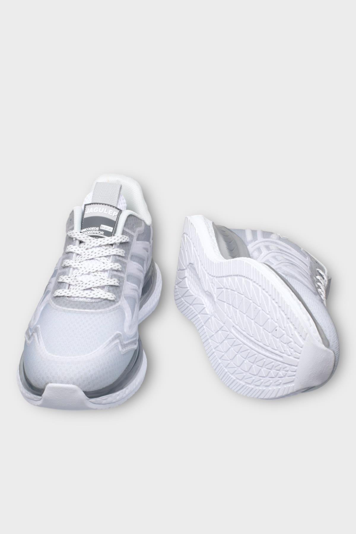Erkek Günlük Koşu Yürüyüş Spor Ayakkabı GRİ - BEYAZ - Görsel 6
