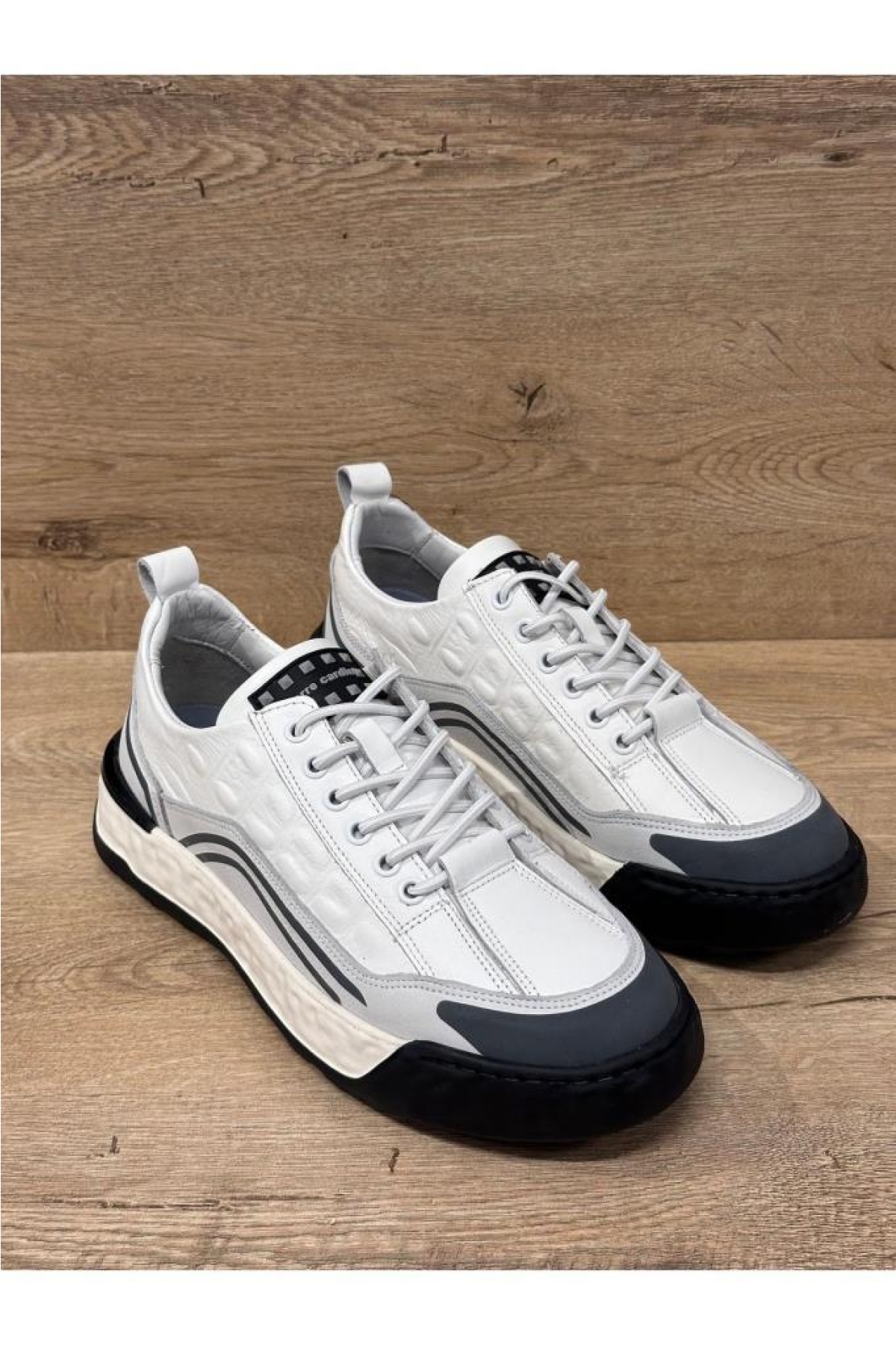 Lastik Bağcıklı Hazır Taban Hakiki Deri Casual Ayakkabı - Görsel 4