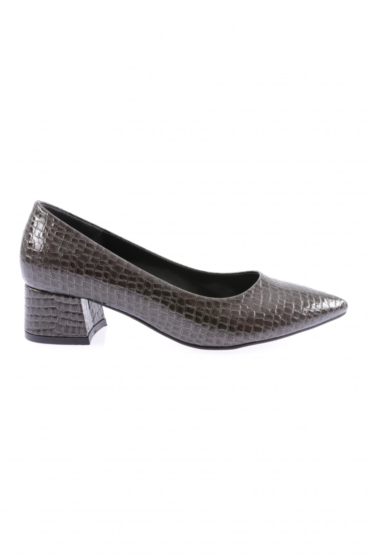 K701 Kadin Sivri Burun Kisa Topuklu Ayakkabi - Görsel 2