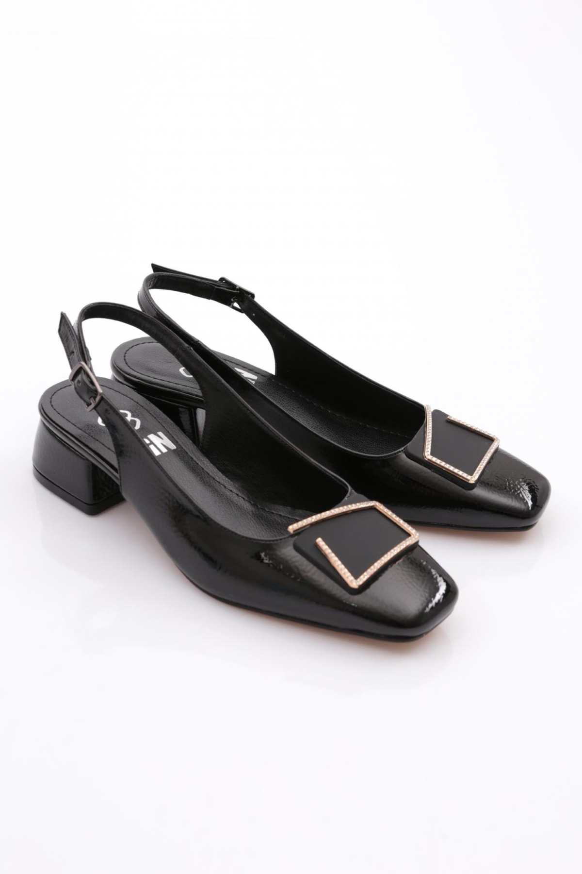 K341 Kadin Arkasi Açik Topuklu Ayakkabi - Görsel 3