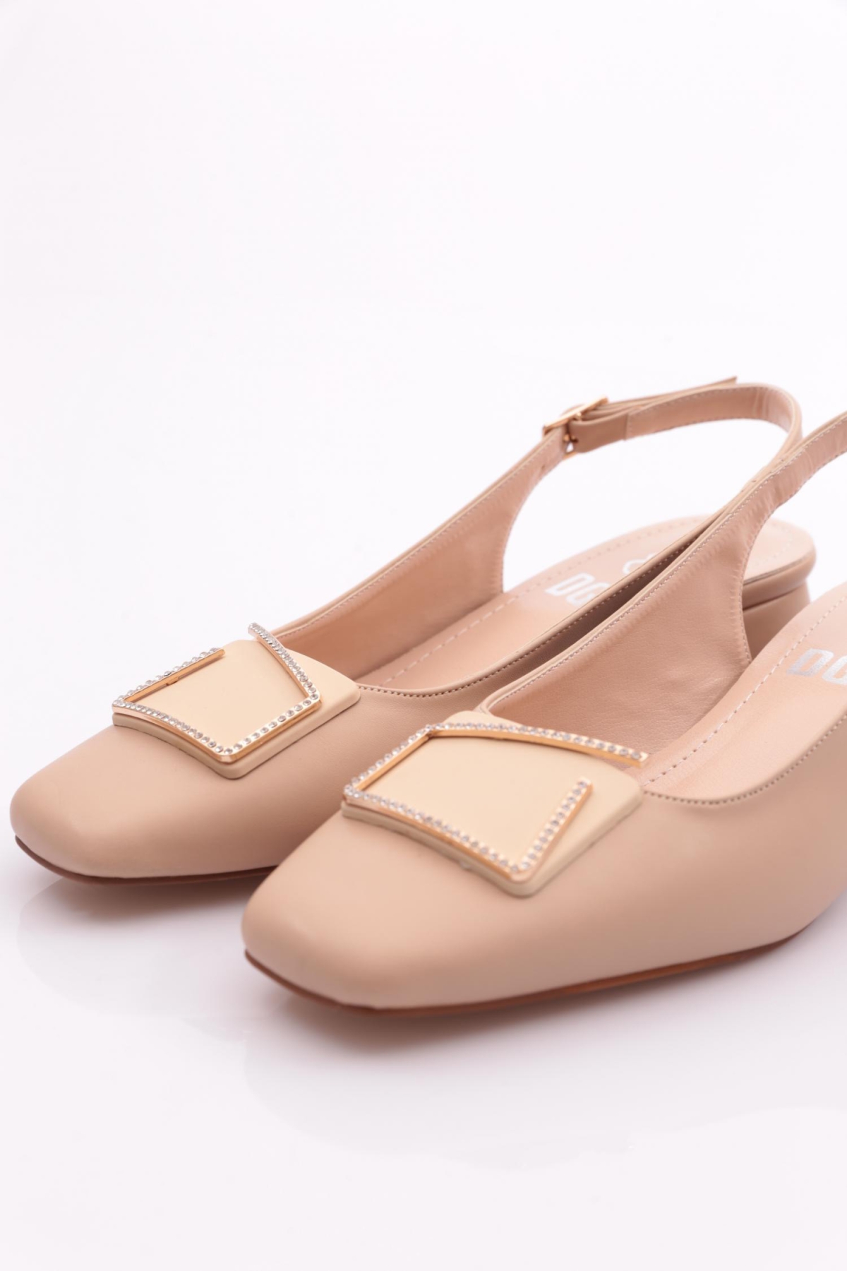 K341 Kadin Arkasi Açik Topuklu Ayakkabi - Görsel 5