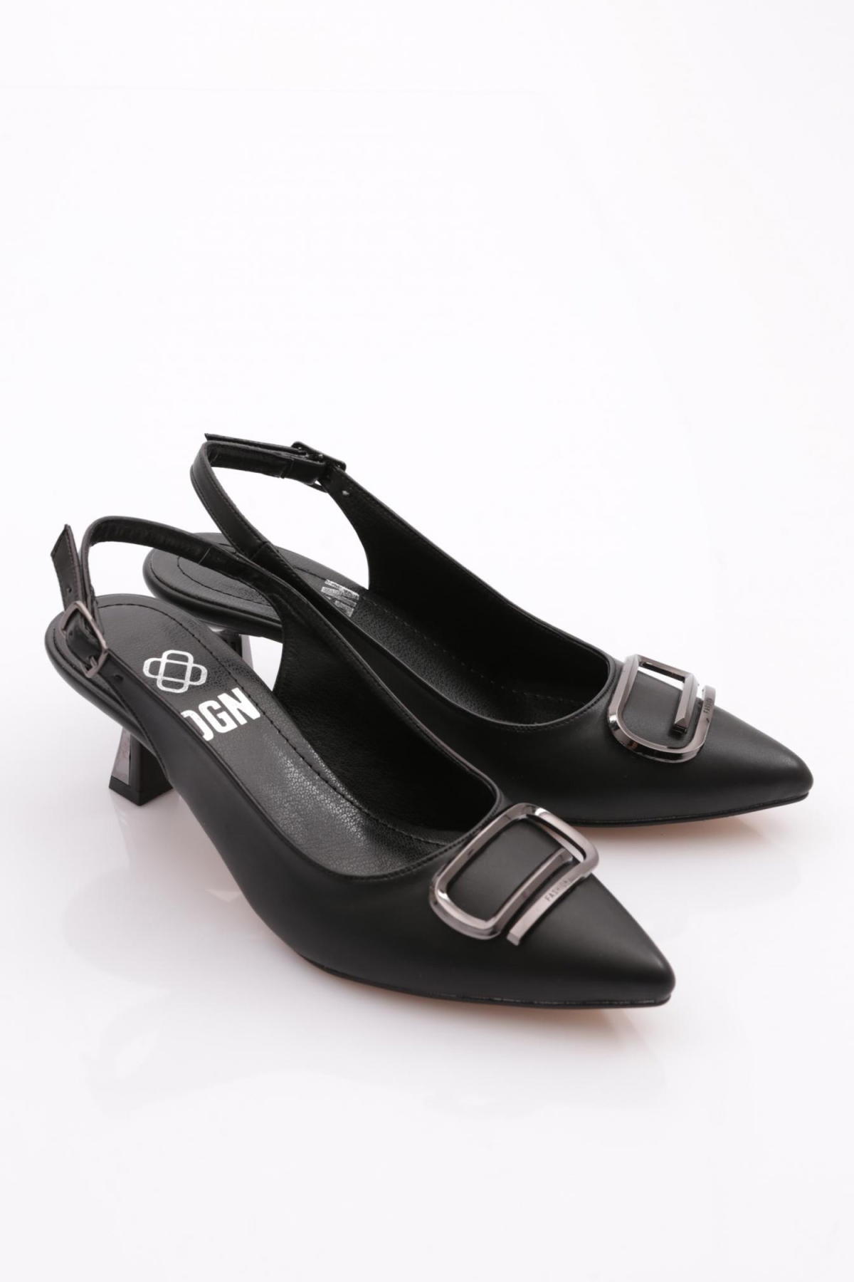 K16 Kadin Arkasi Açik Topuklu Ayakkabi - Görsel 3