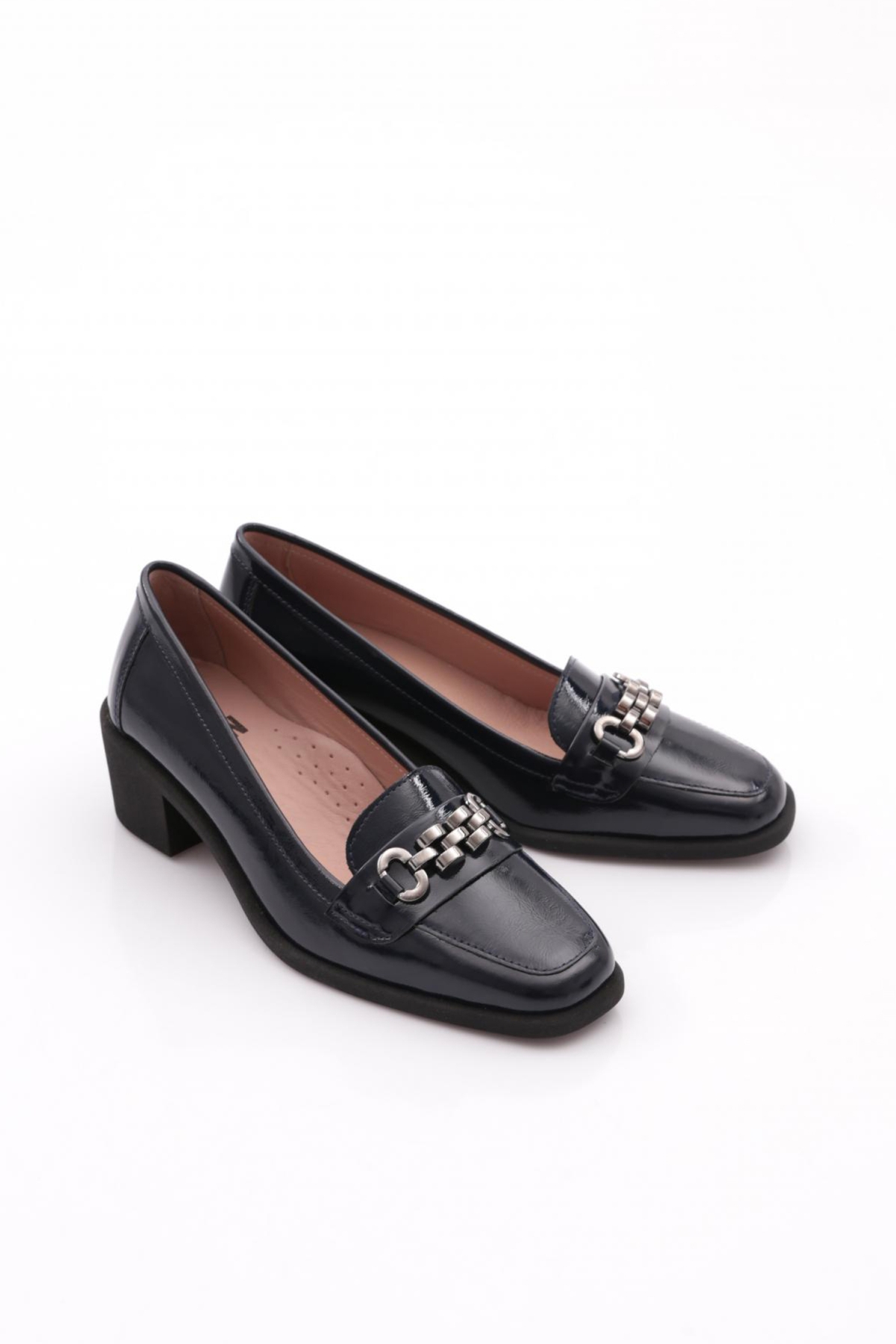 1211 Kadin Aksesuarli Topuklu Ayakkabi - Görsel 3