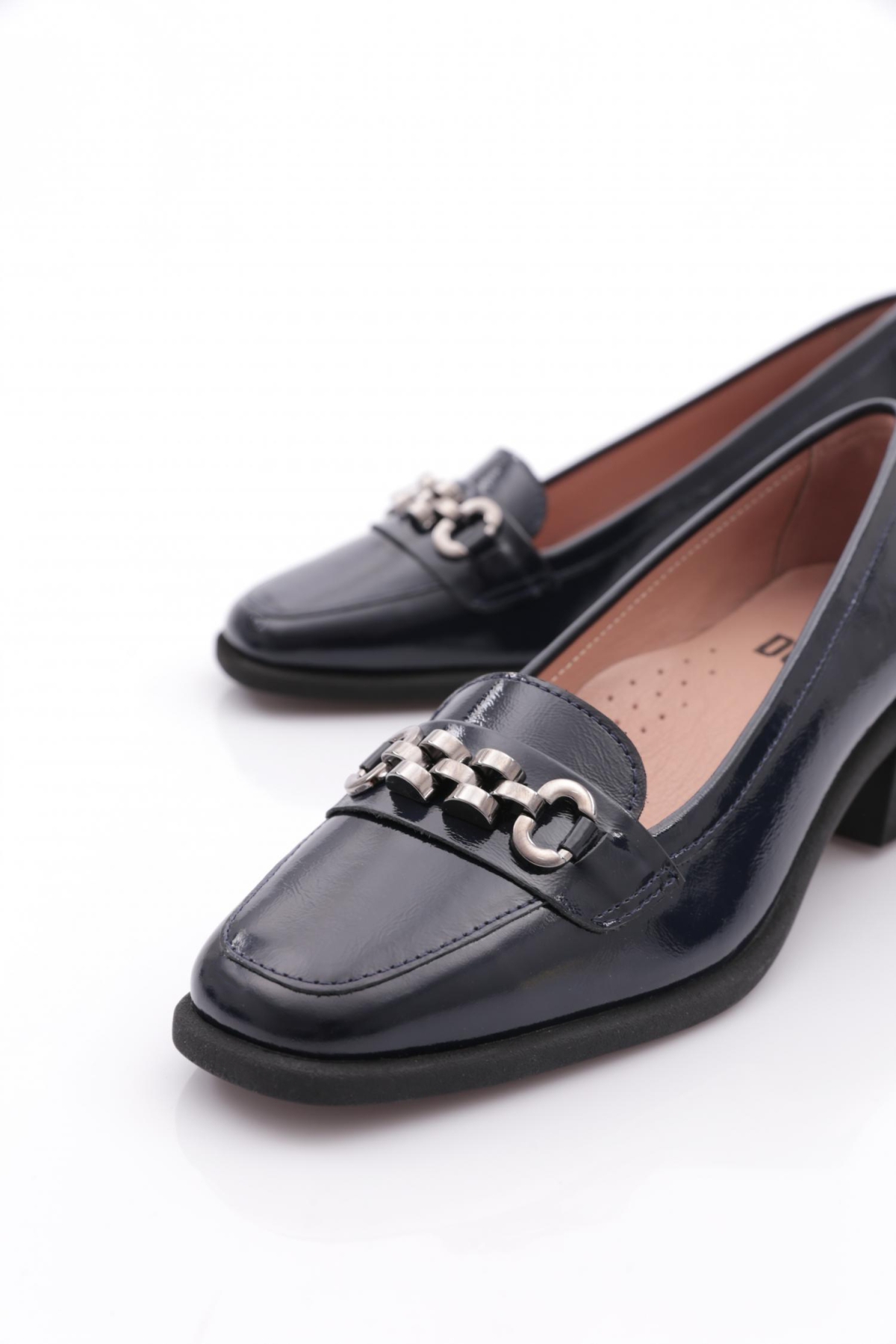 1211 Kadin Aksesuarli Topuklu Ayakkabi - Görsel 5