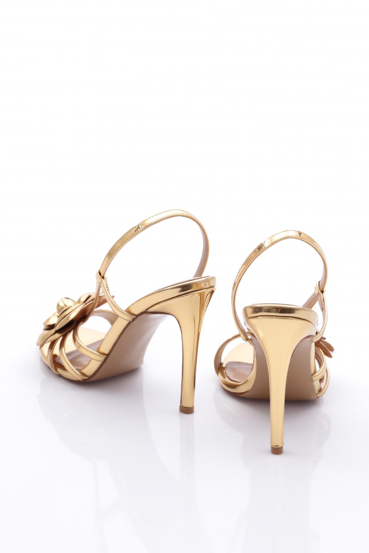 1030 Kadin Aksesuarli Topuklu Ayakkabi - Görsel 4