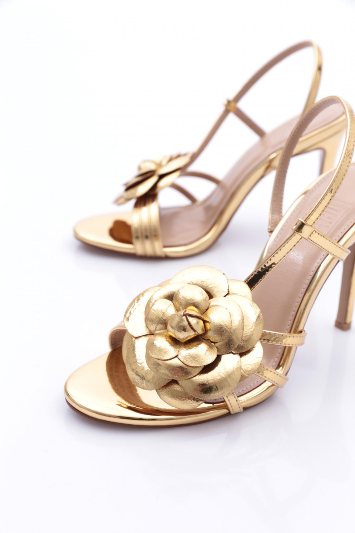 1030 Kadin Aksesuarli Topuklu Ayakkabi - Görsel 5