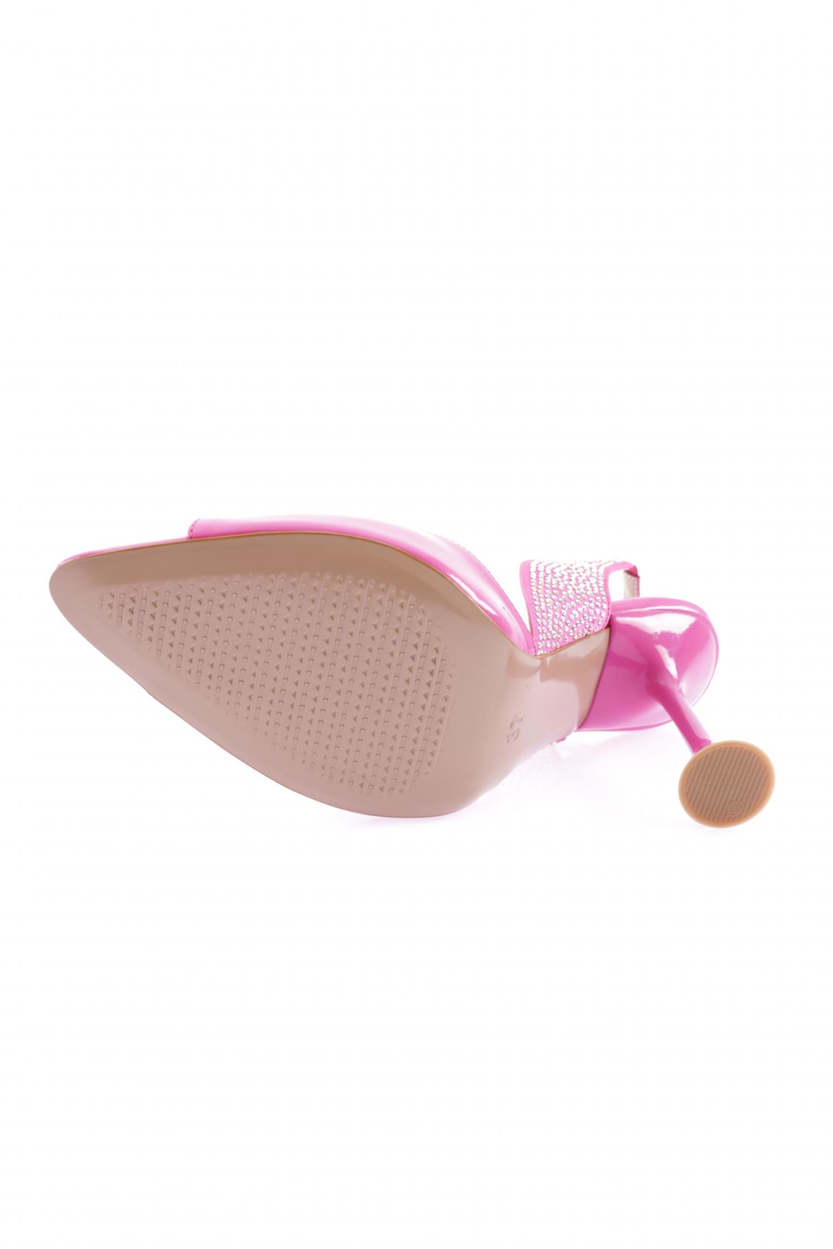 02-23Y Kadin Silver Taşli Kadeh Topuklu Ayakkabi - Görsel 6