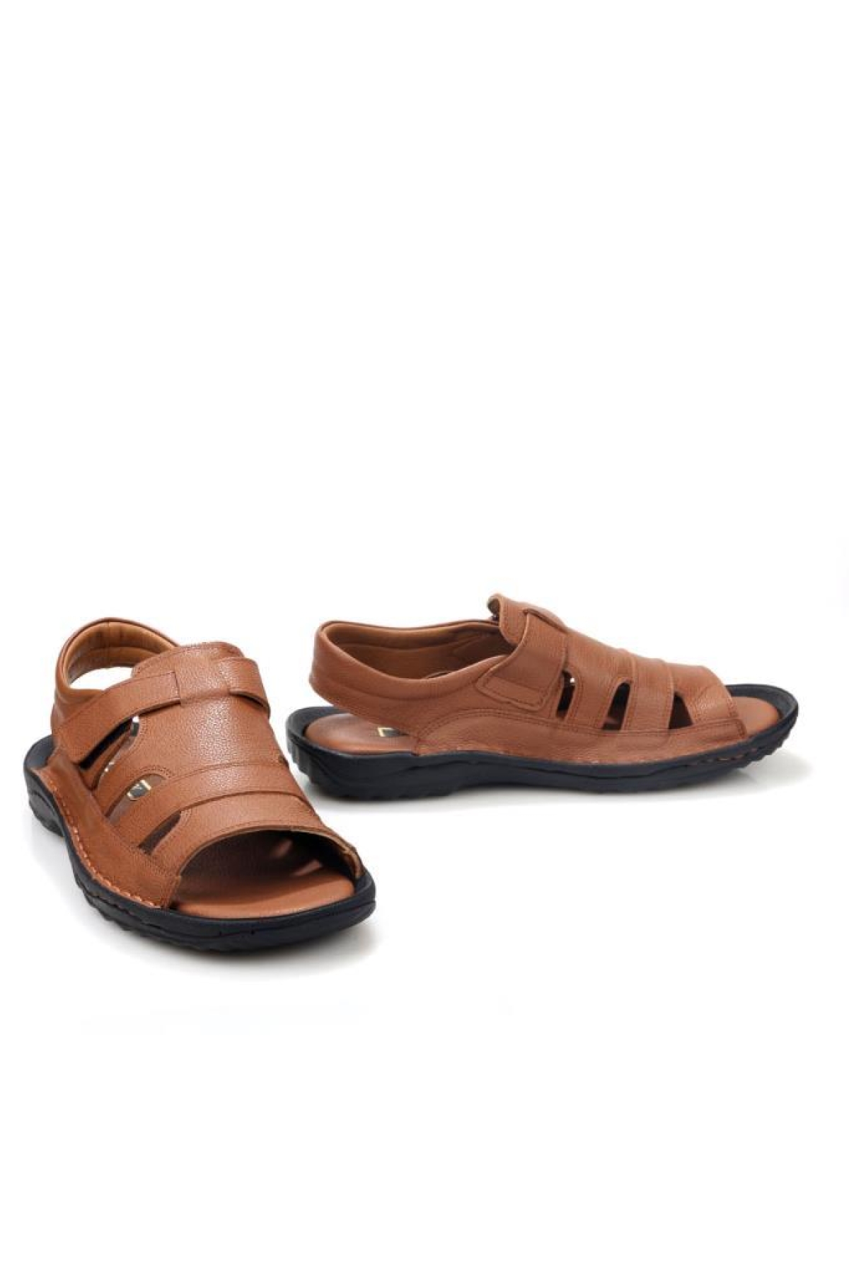 Pisagor Ps-33720 Erkek Ortopedik Deri Sandalet - Görsel 4