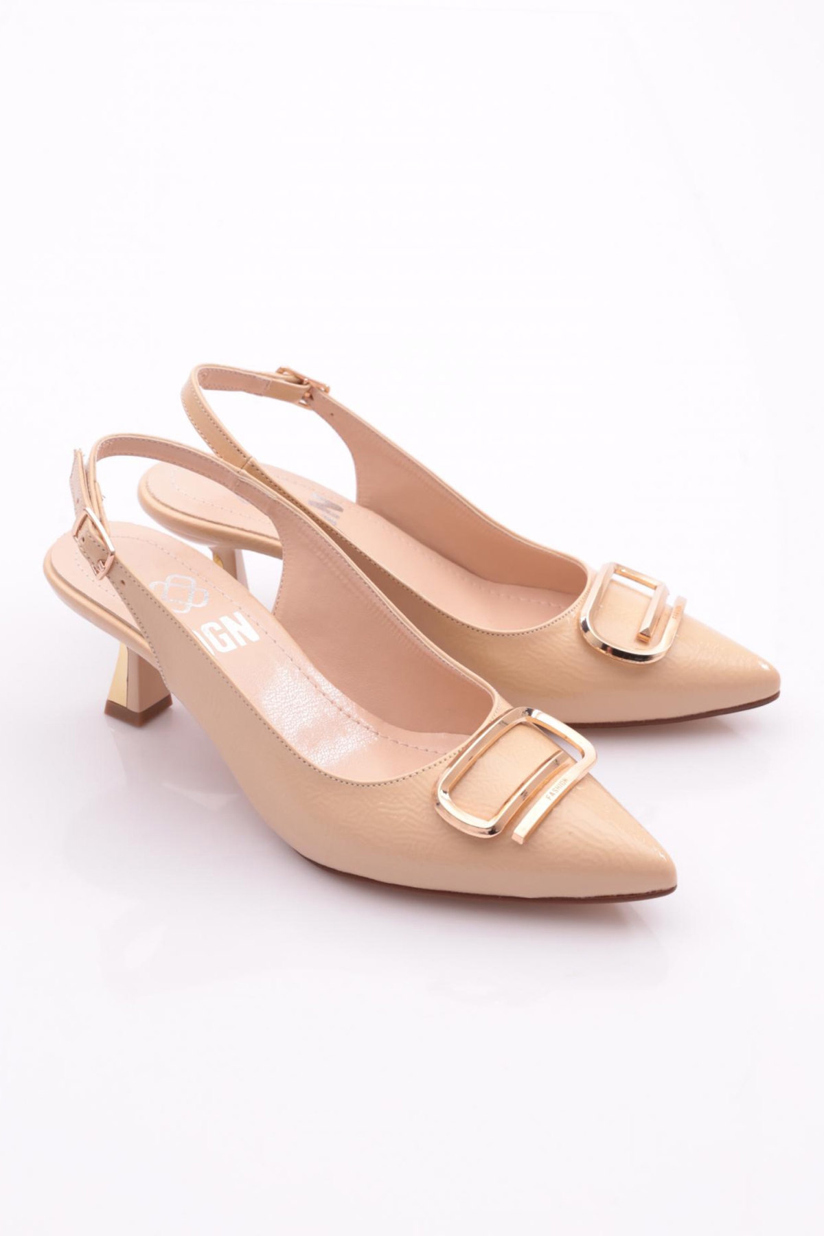 K16 Kadin Arkasi Açik Topuklu Ayakkabi - Görsel 3