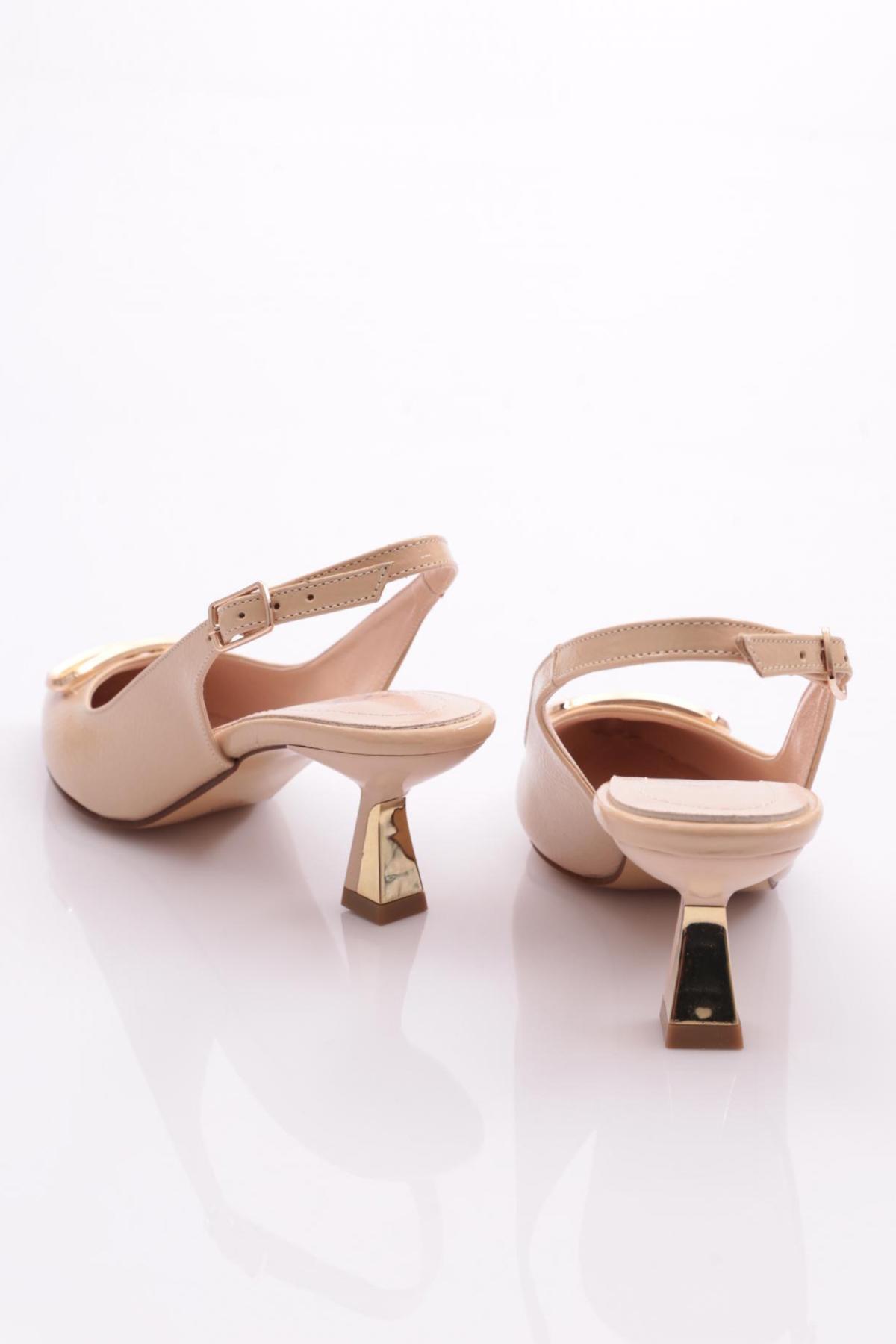 K16 Kadin Arkasi Açik Topuklu Ayakkabi - Görsel 4