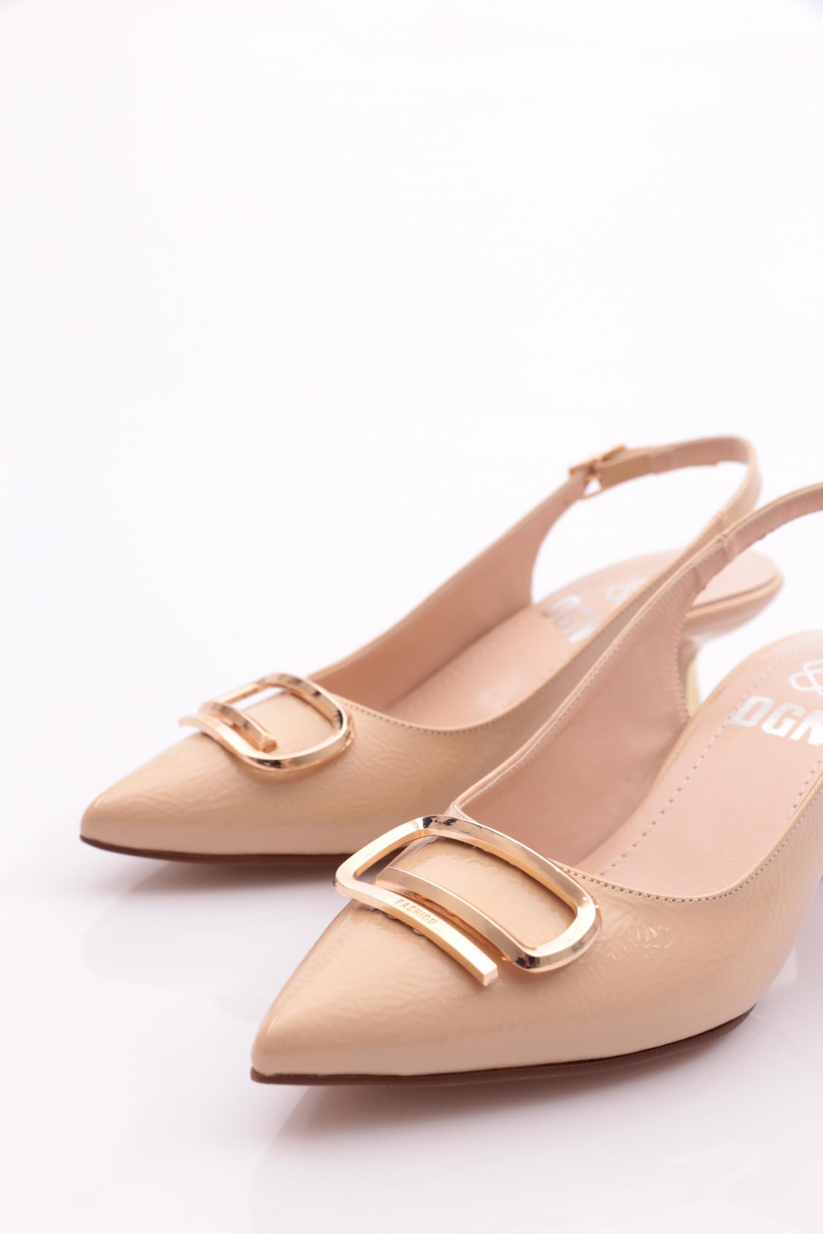 K16 Kadin Arkasi Açik Topuklu Ayakkabi - Görsel 5