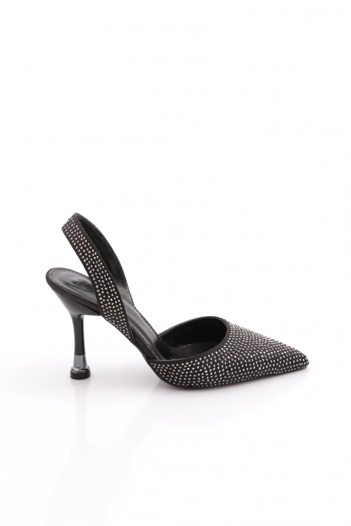 516 Kadin Arkadan Geçirmeli Topuklu Ayakkabi - Görsel 2