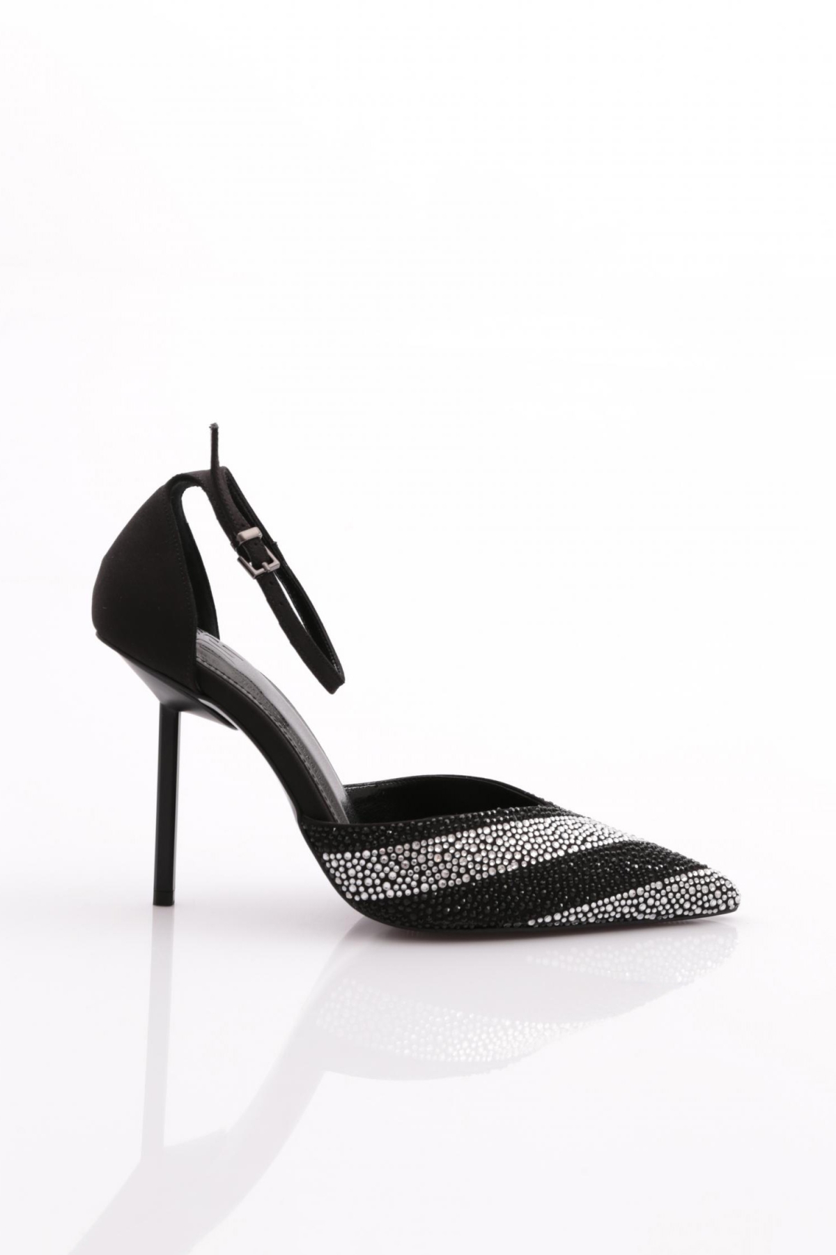 4549 Kadin Bilekten Bağlama Topuklu Ayakkabi - Görsel 2