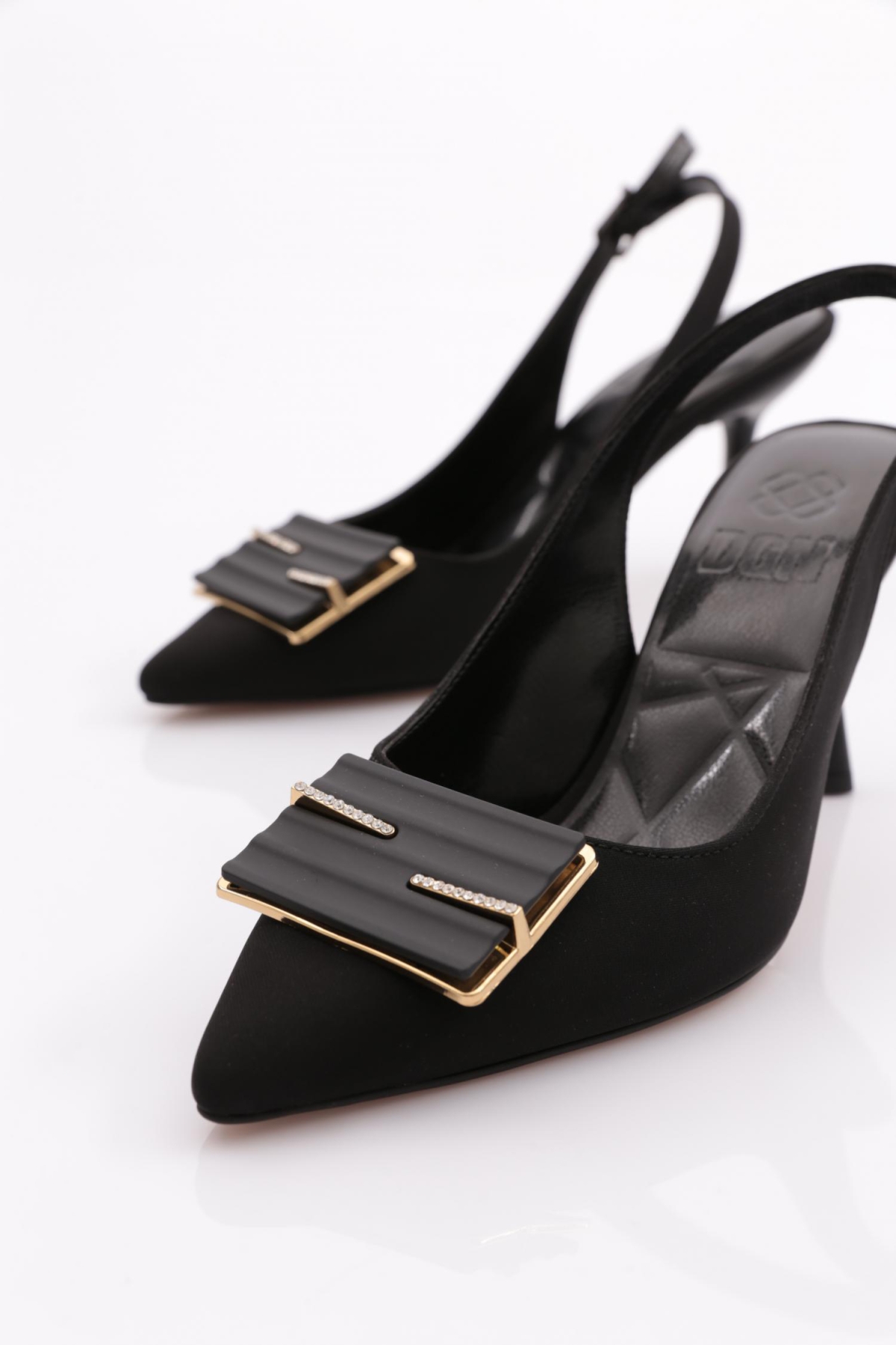 4149 Kadin Kare Tokali Topuklu Ayakkabi - Görsel 5