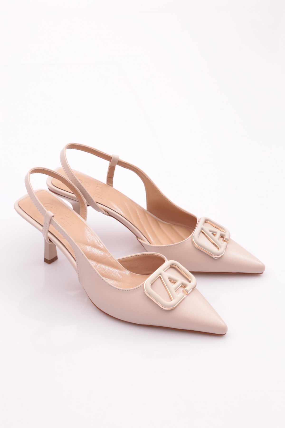 3984 Kadin Yani Açik Topuklu Ayakkabi - Görsel 3