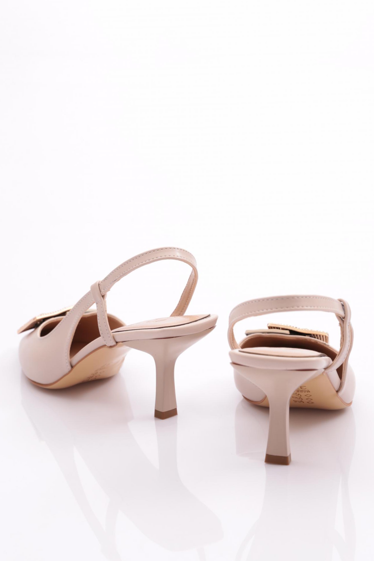 3985 Kadin Yani Açik Topuklu Ayakkabi - Görsel 4