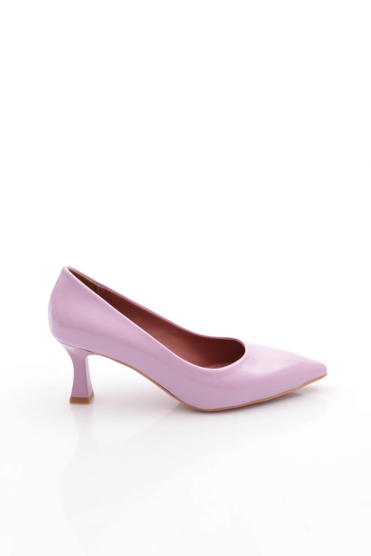 320 Sivri Burun Parmak Dekolteli Topuklu Ayakkabi - Görsel 2