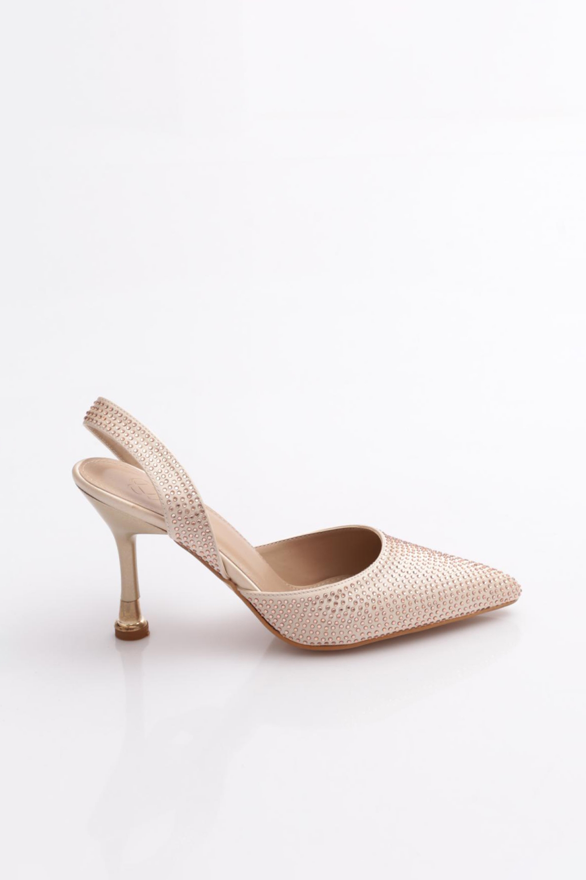 516 Kadin Arkadan Geçirmeli Topuklu Ayakkabi - Görsel 2