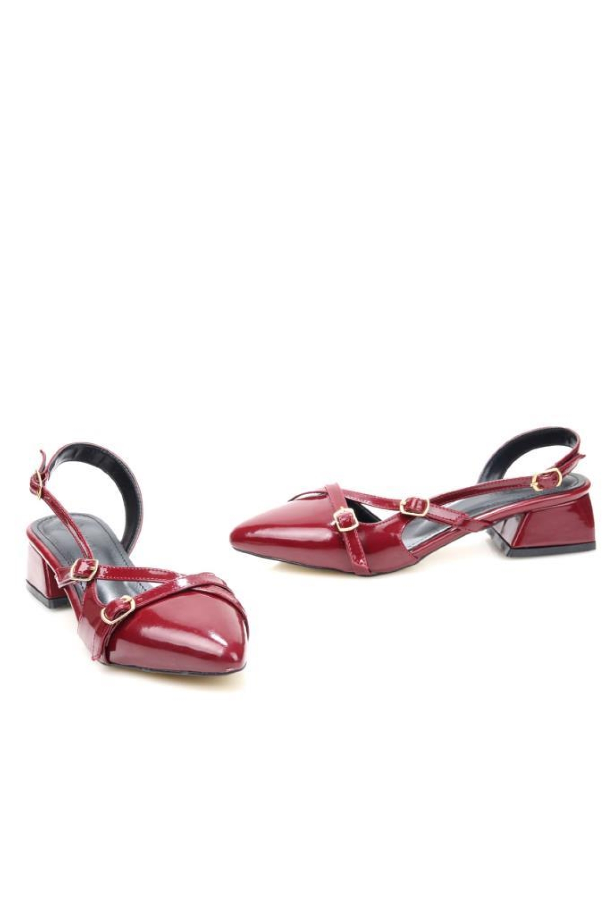 Pisagor Ps-33310 Kadın Klasik 3 Cm Topuklu Ayakkabı - Görsel 4