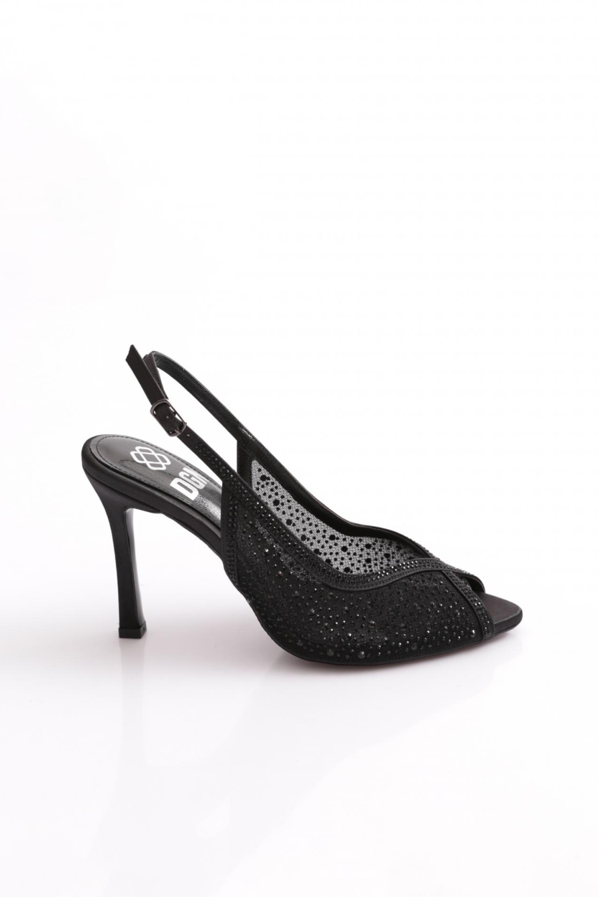 5752 Kadin Taşli Topuklu Ayakkabi - Görsel 2
