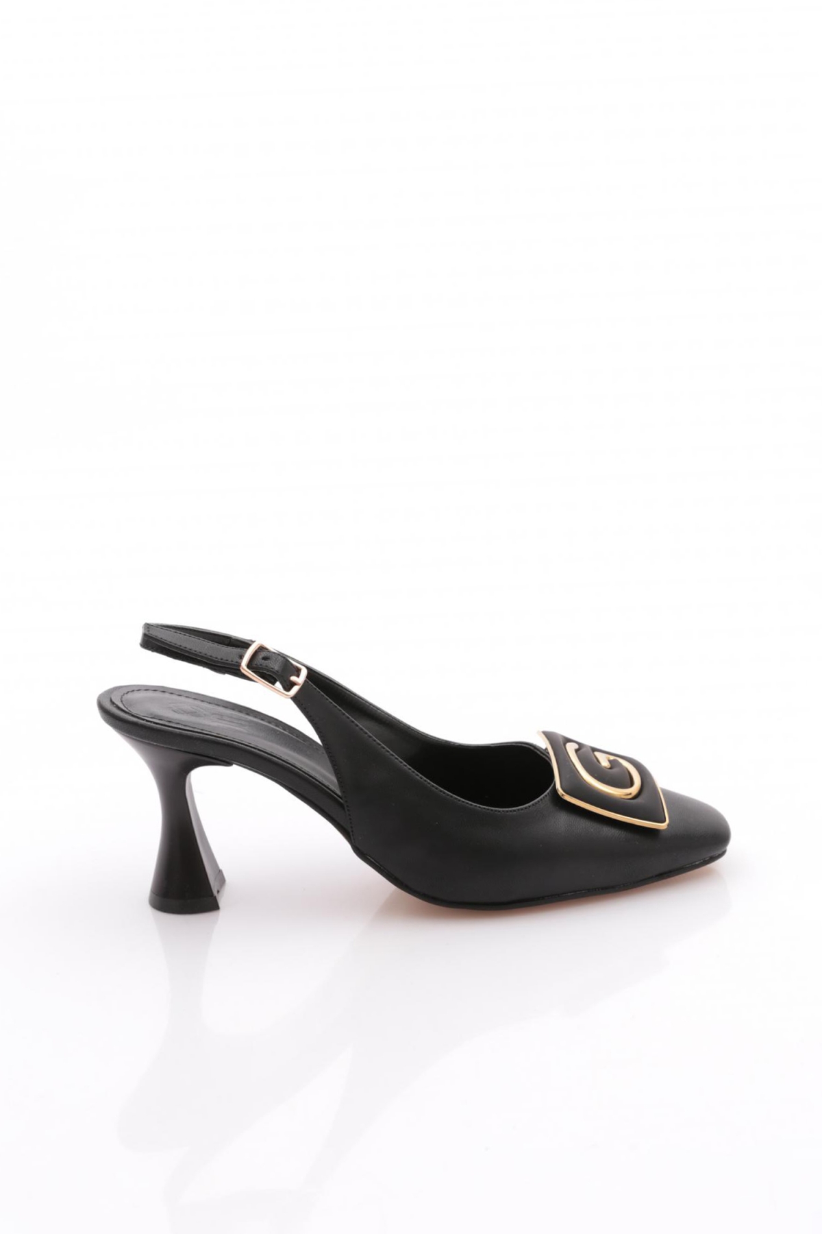 24234 Kadin Arkasi Açik Topuklu Ayakkabi - Görsel 2