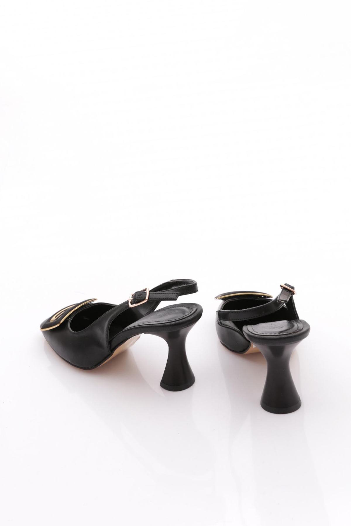 24234 Kadin Arkasi Açik Topuklu Ayakkabi - Görsel 4