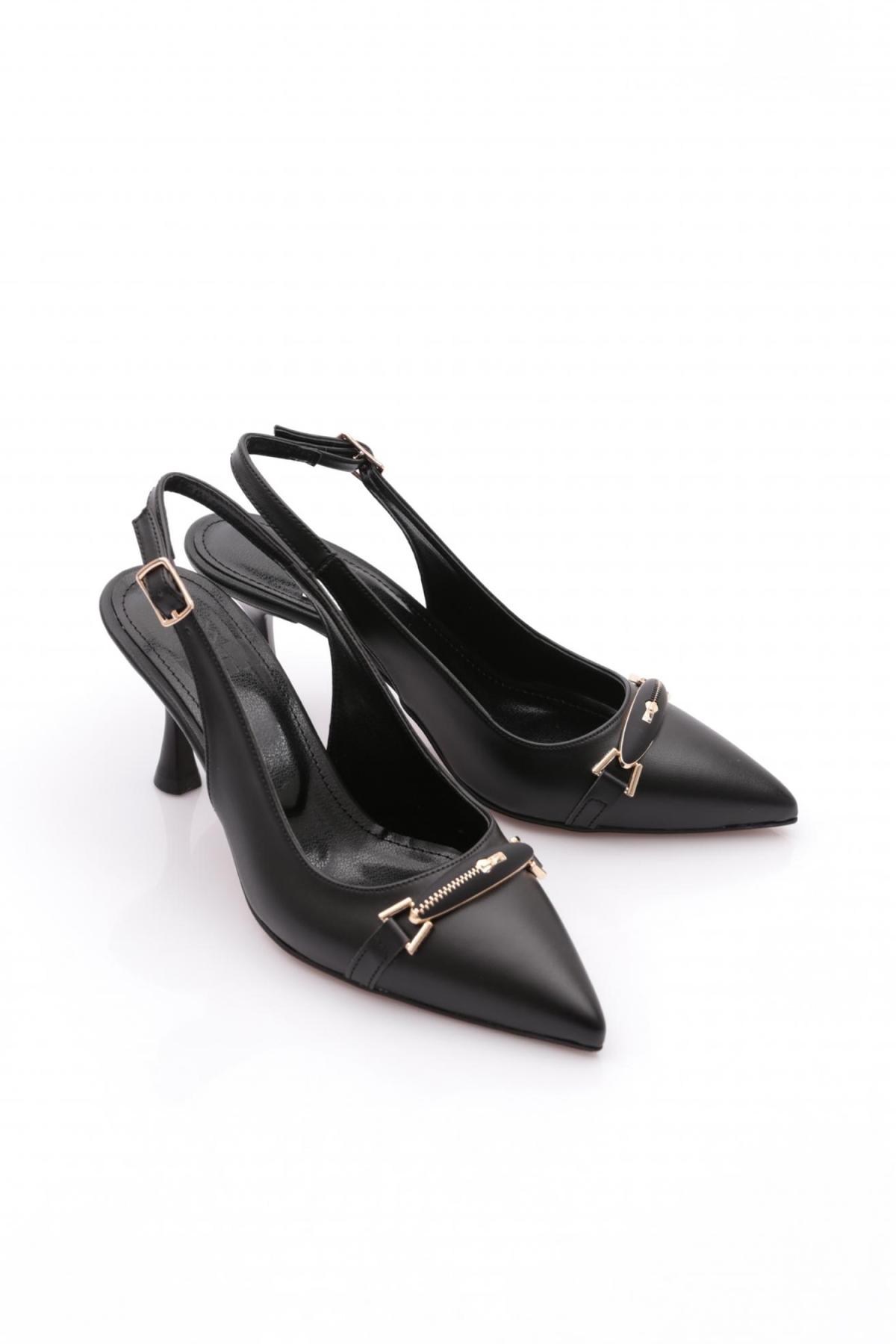 25635 Kadin Tokali Topuklu Ayakkabi - Görsel 3