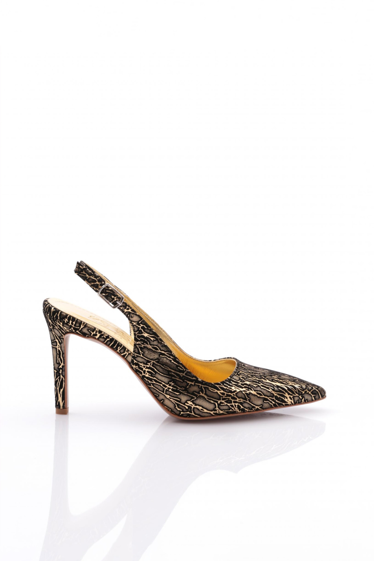 197 Kadin Arkasi Açik Sivri Burun Topuklu Ayakkabi - Görsel 2