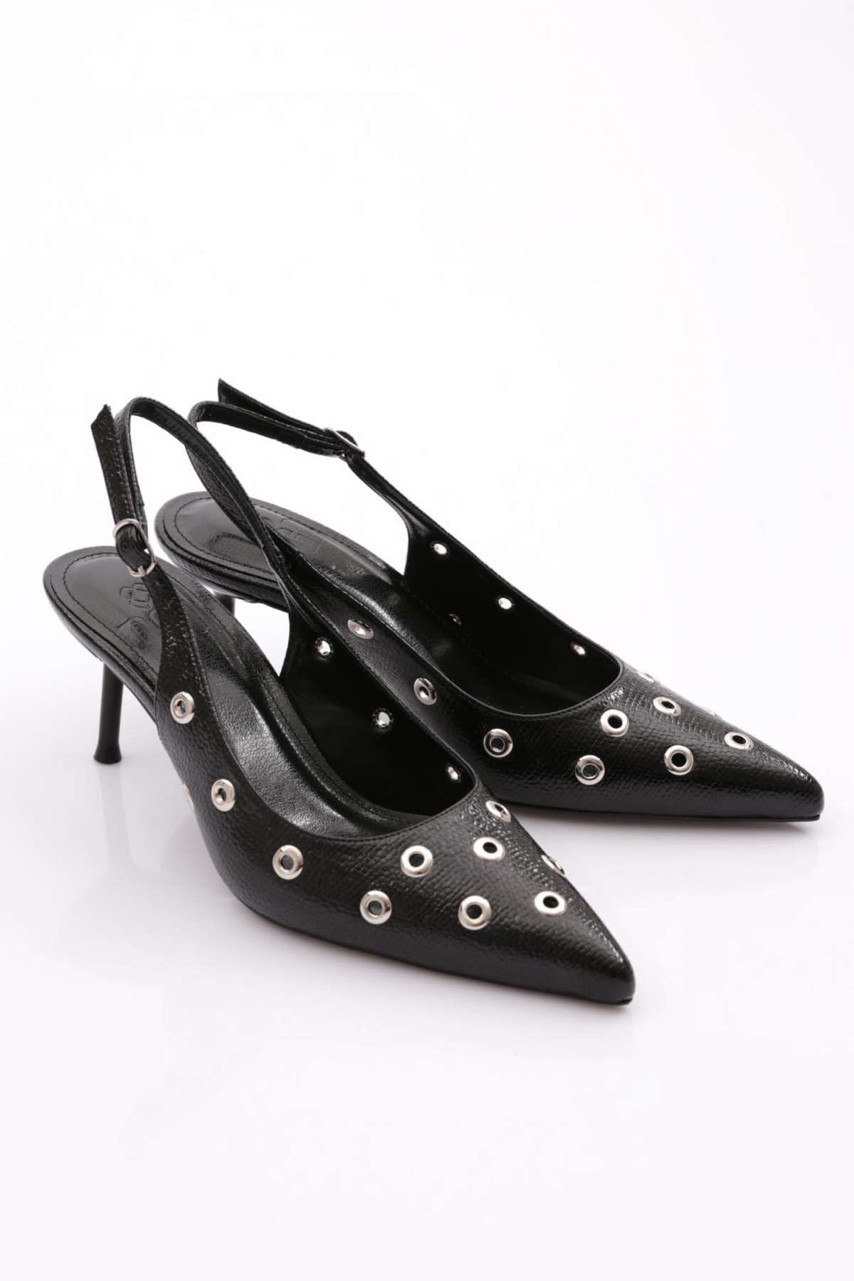 1783 Kadin Arkasi Açik Sivri Burun Topuklu Ayakkabi - Görsel 3