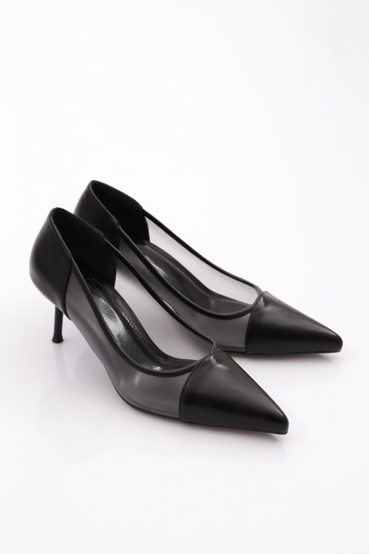 Dgn Dgn Siyah 1782 Kadin Topuklu Ayakkabi Topuklu Ayakkabı | Flo Siyah - 3. görsel