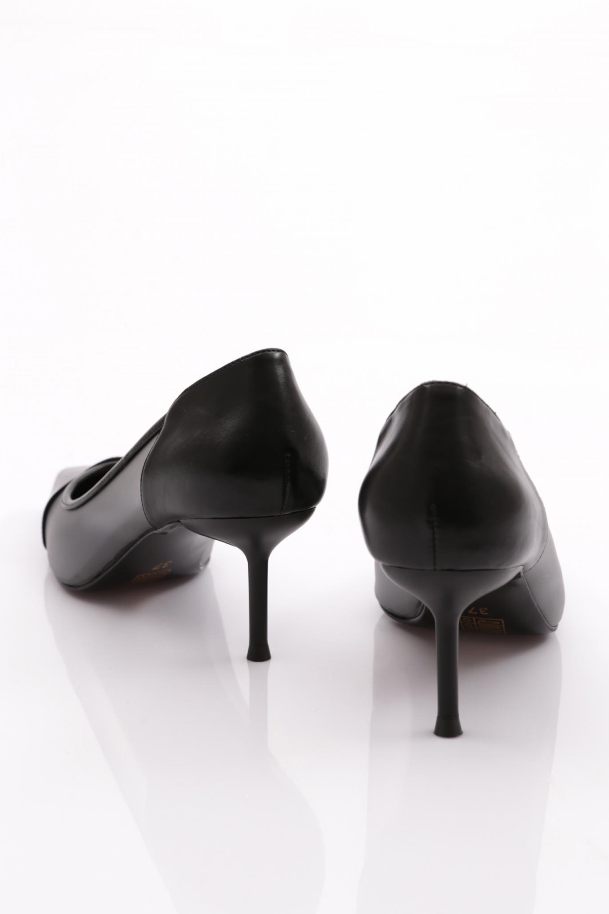 Dgn Dgn Siyah 1782 Kadin Topuklu Ayakkabi Topuklu Ayakkabı | Flo Siyah - 4. görsel