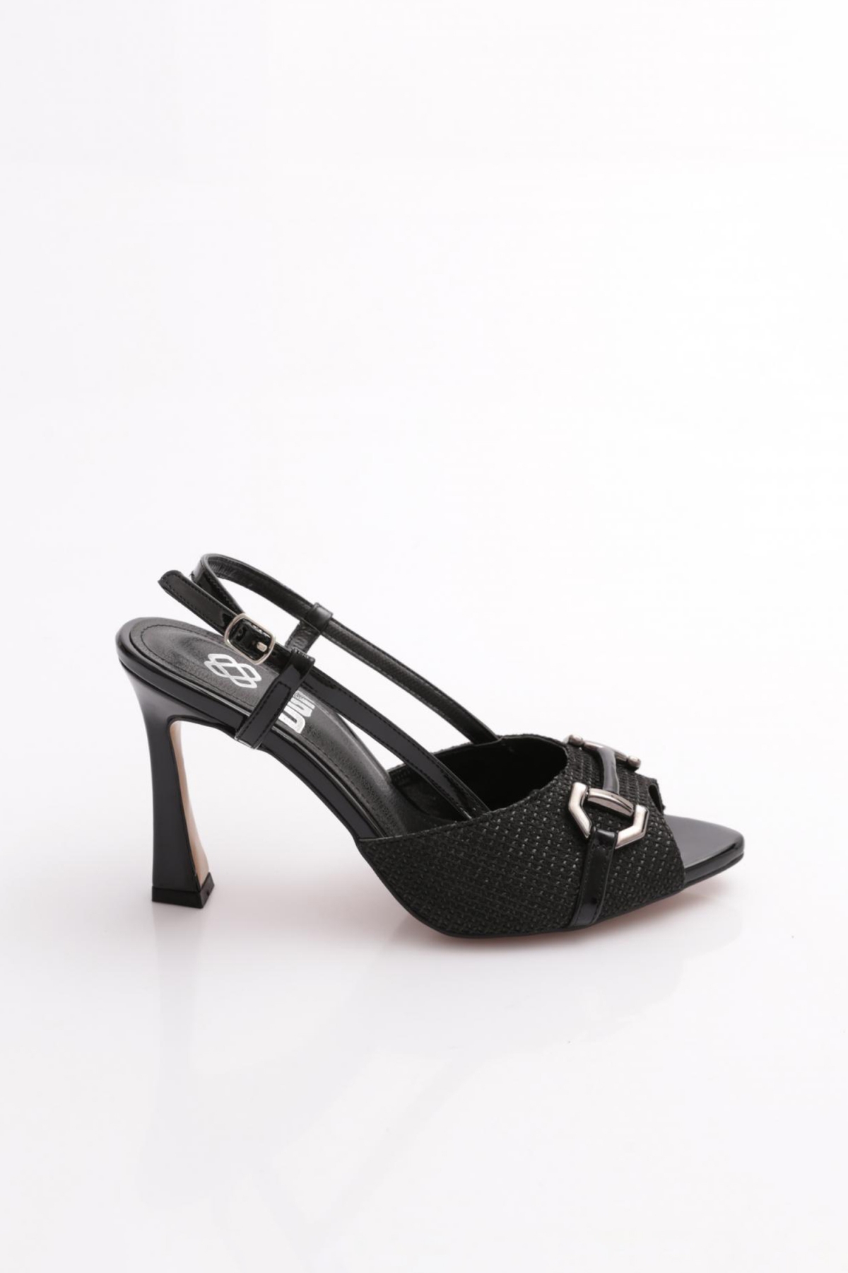 6753 Kadin Metal Aksesuarli Topuklu Abiye Ayakkabi - Görsel 2