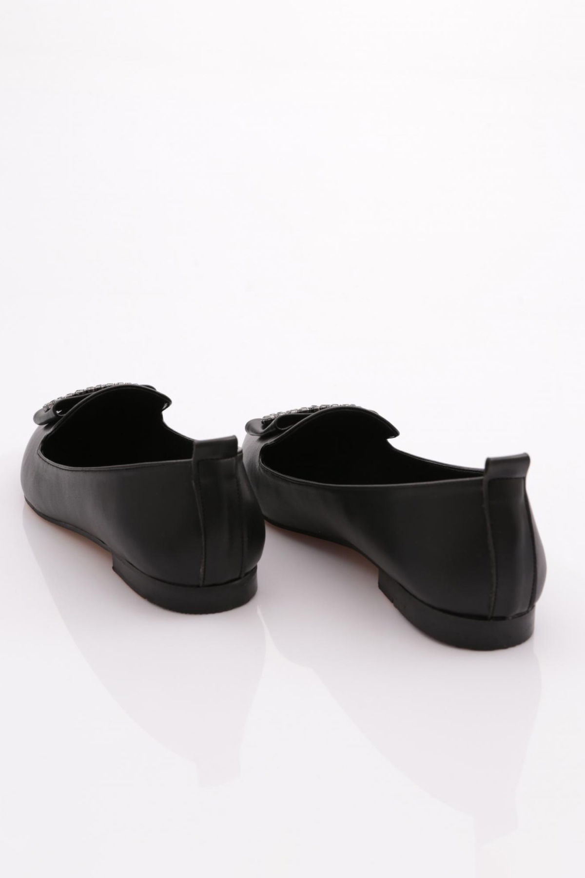 K061 Kadin Sivri Burun Tokali Babet - Görsel 4