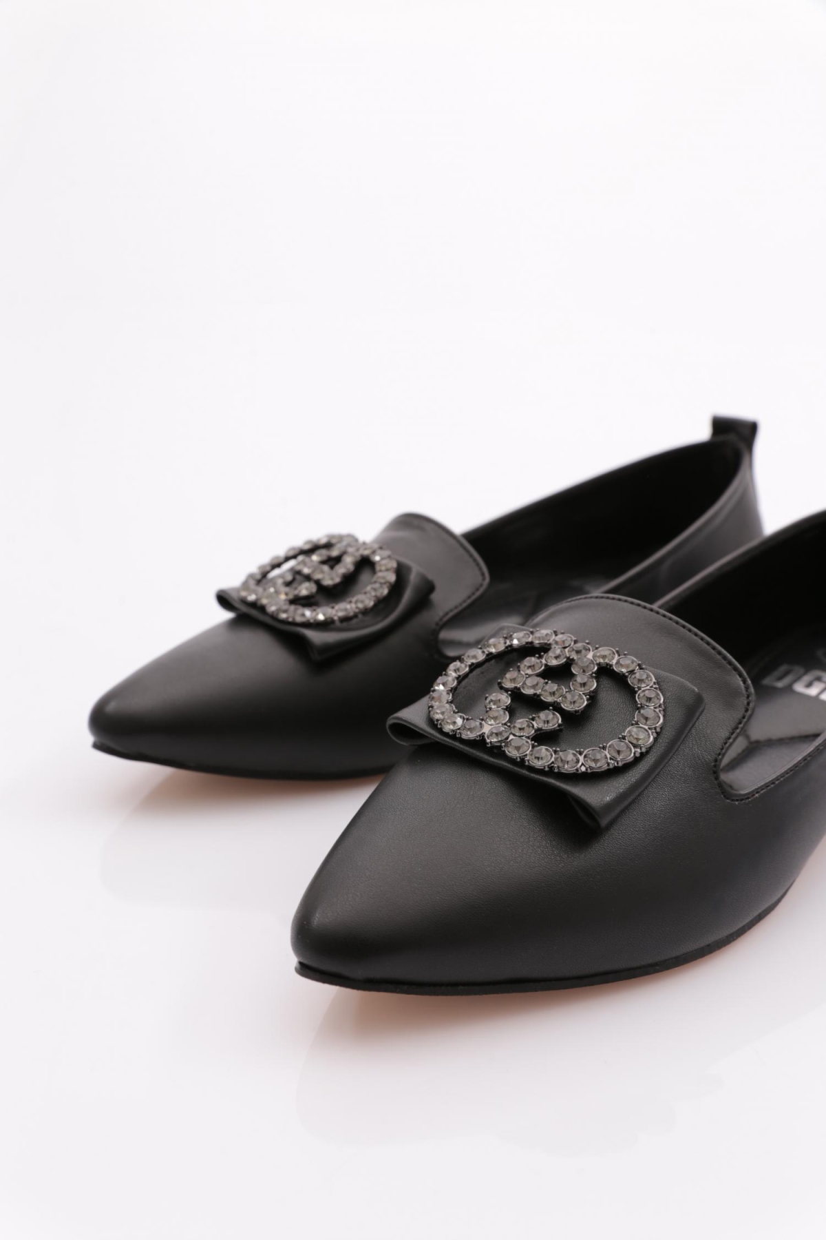 K061 Kadin Sivri Burun Tokali Babet - Görsel 5