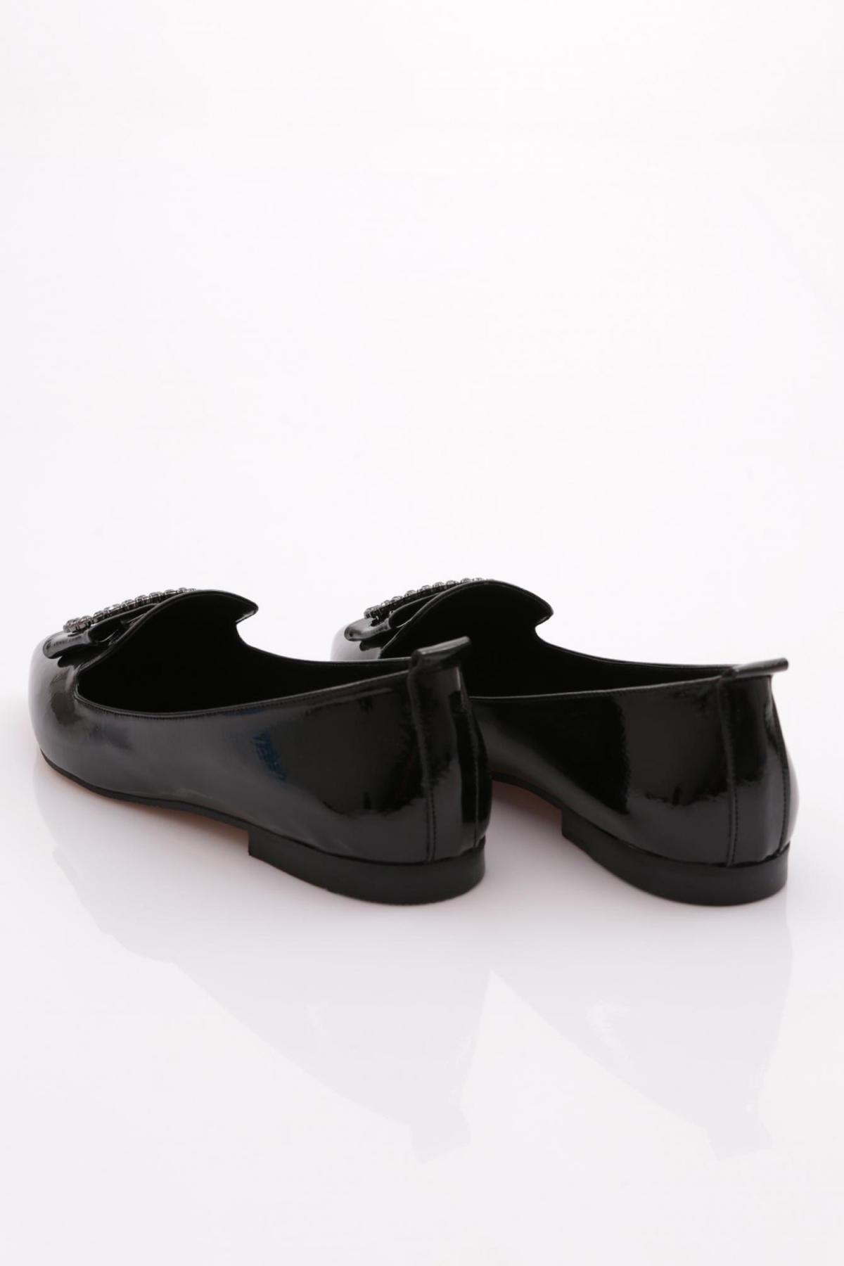 K061 Kadin Sivri Burun Tokali Babet - Görsel 4