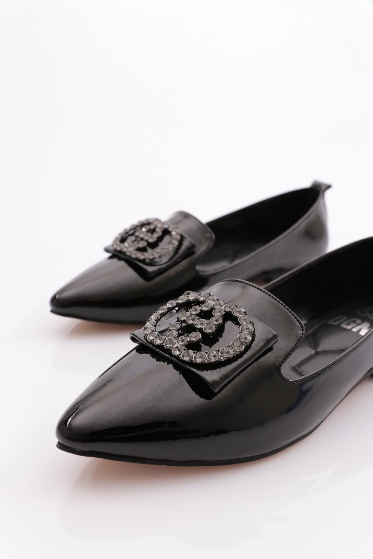 K061 Kadin Sivri Burun Tokali Babet - Görsel 5