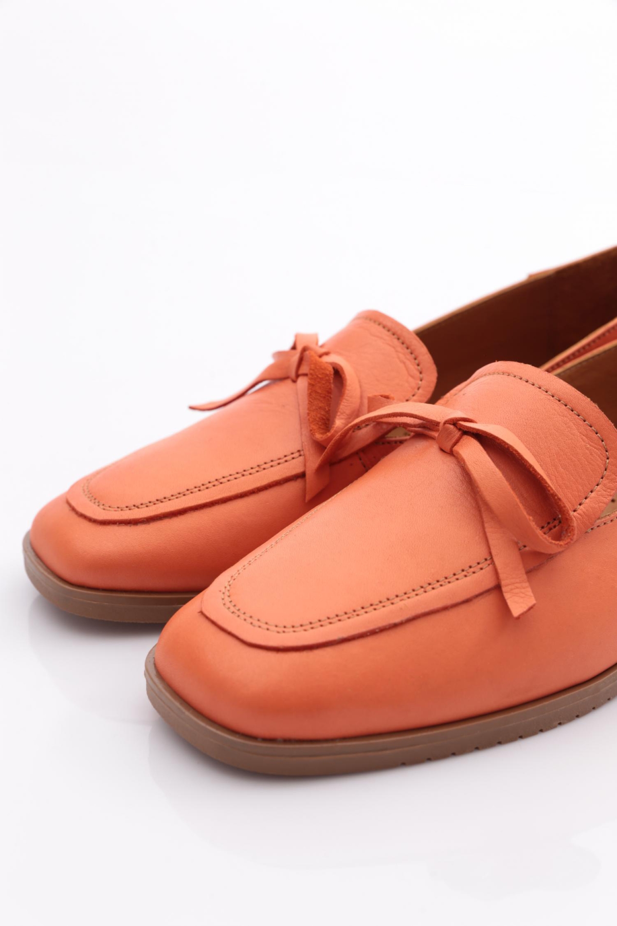 131 Kadin Bağcik Detayli Babet - Görsel 5