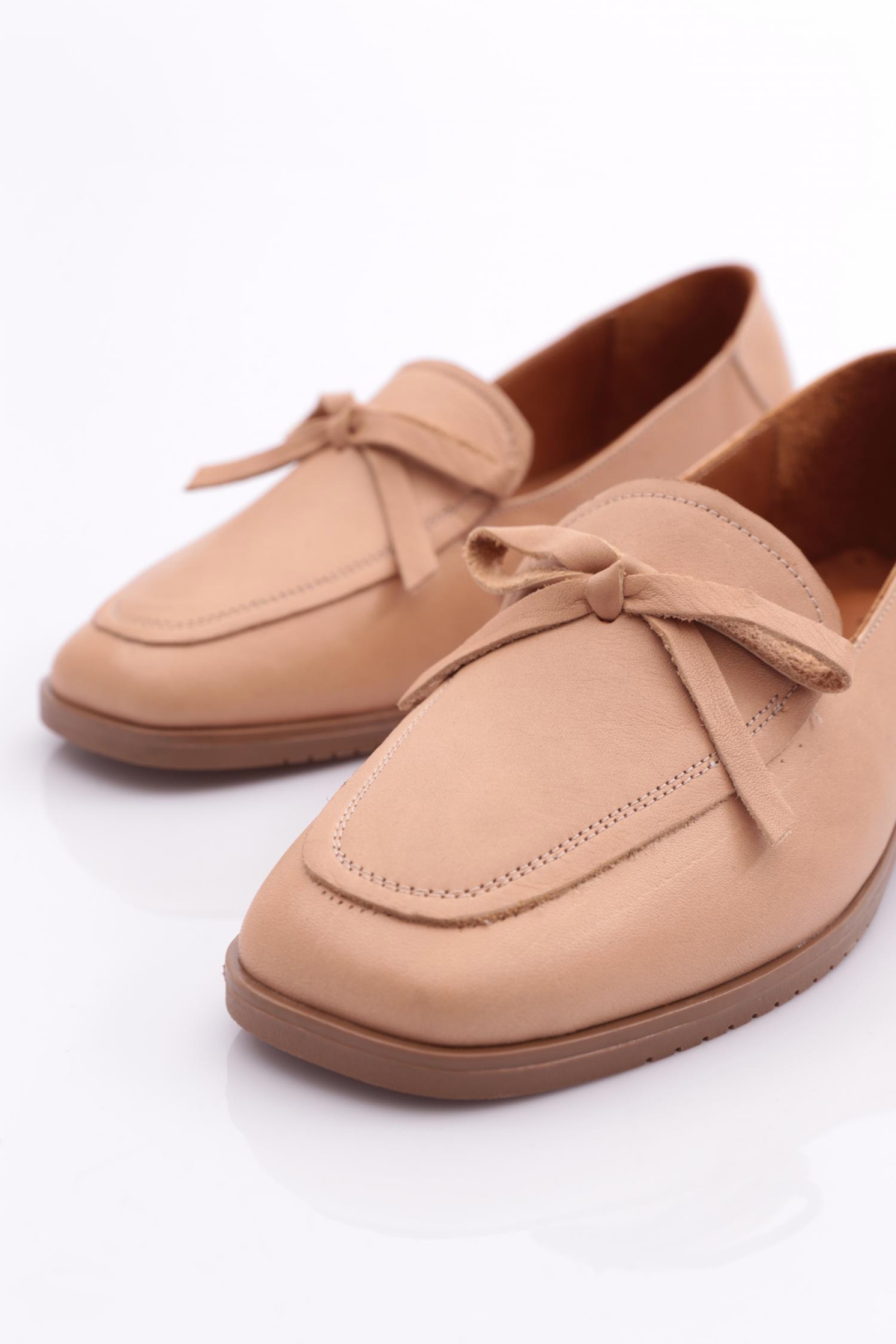 131 Kadin Bağcik Detayli Babet - Görsel 5