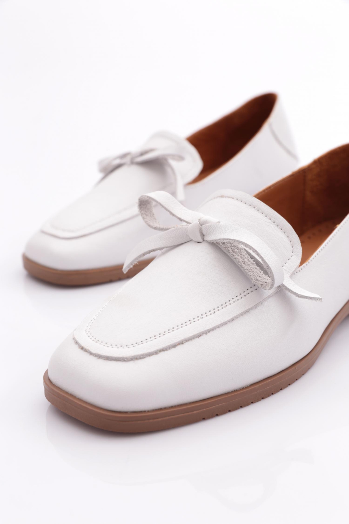 131 Kadin Bağcik Detayli Babet - Görsel 5