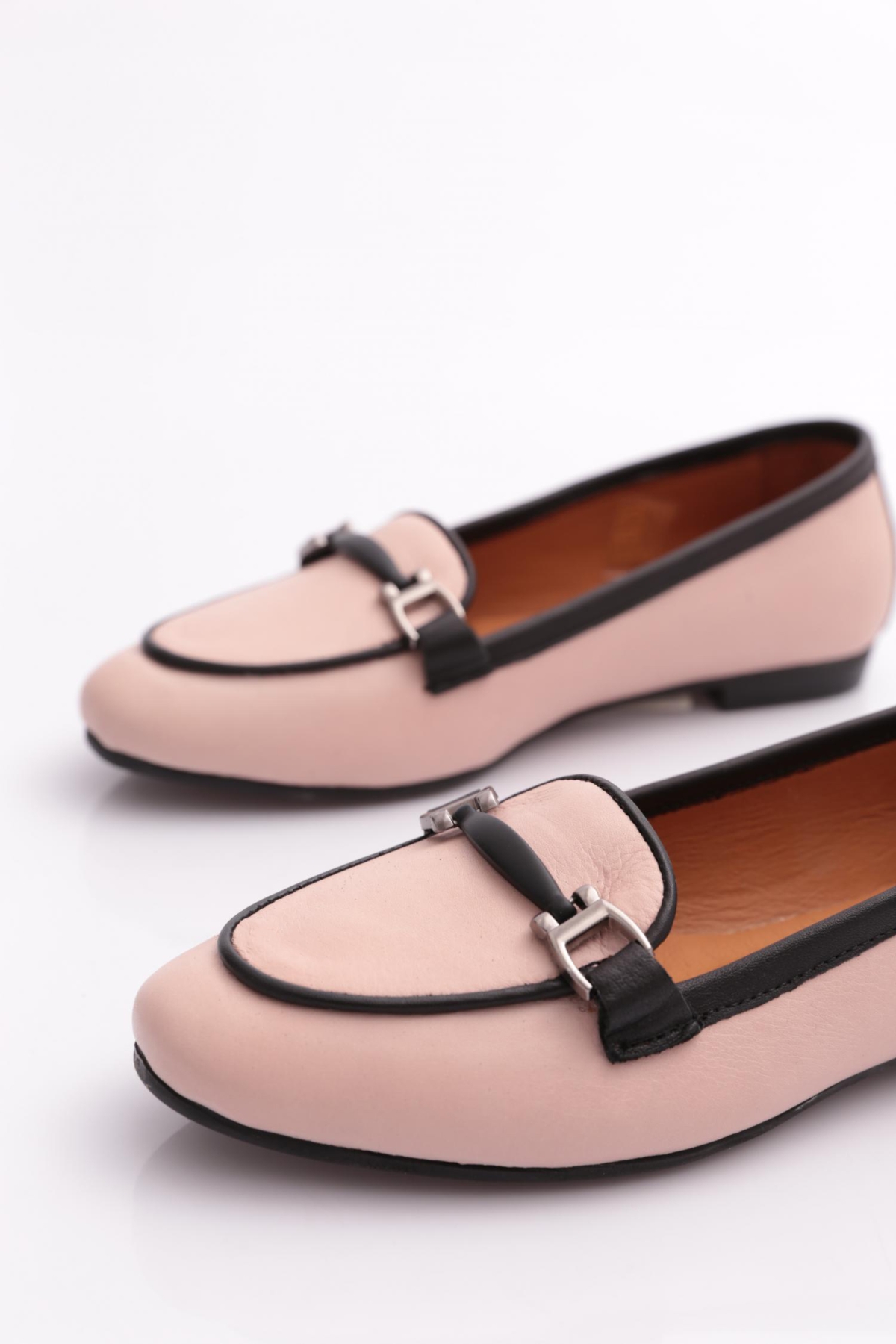 102-1 Kadin Demir Aksesuarli Loafer Ayakkabi - Görsel 5