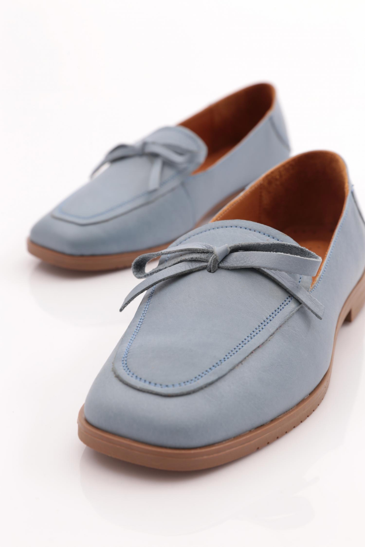 131 Kadin Bağcik Detayli Babet - Görsel 5