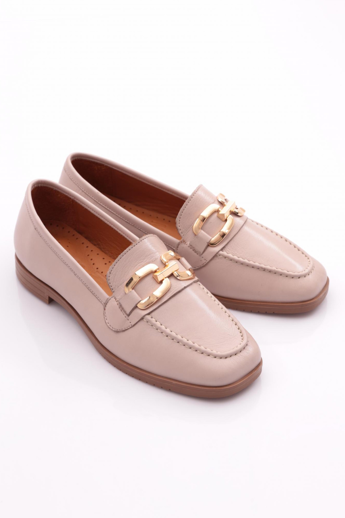 Dgn Dgn Gri 06 Kadin Dikiş Detayli Çiçek Süsleme Babet | Flo Gri - 3. görsel