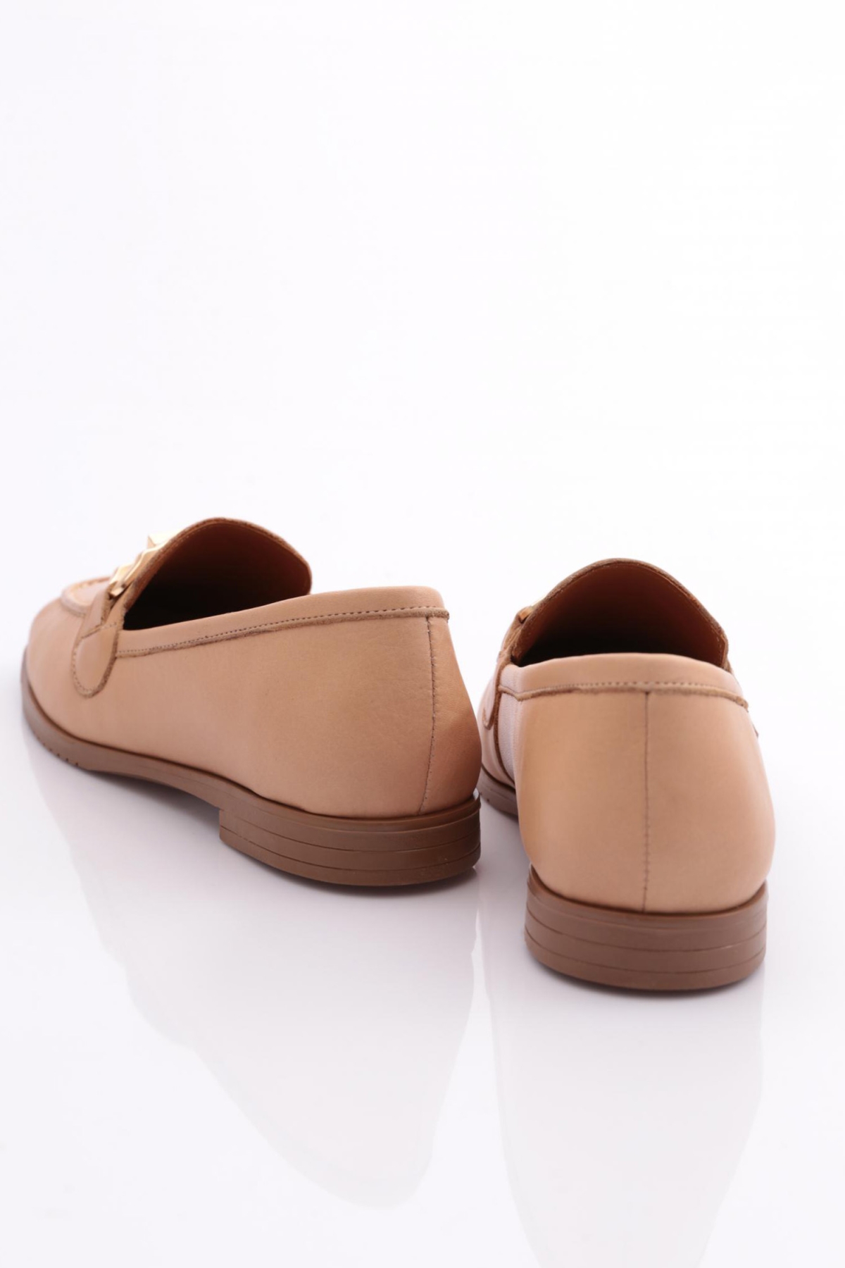 06 Kadin Dikiş Detayli Çiçek Süsleme Babet - Görsel 4