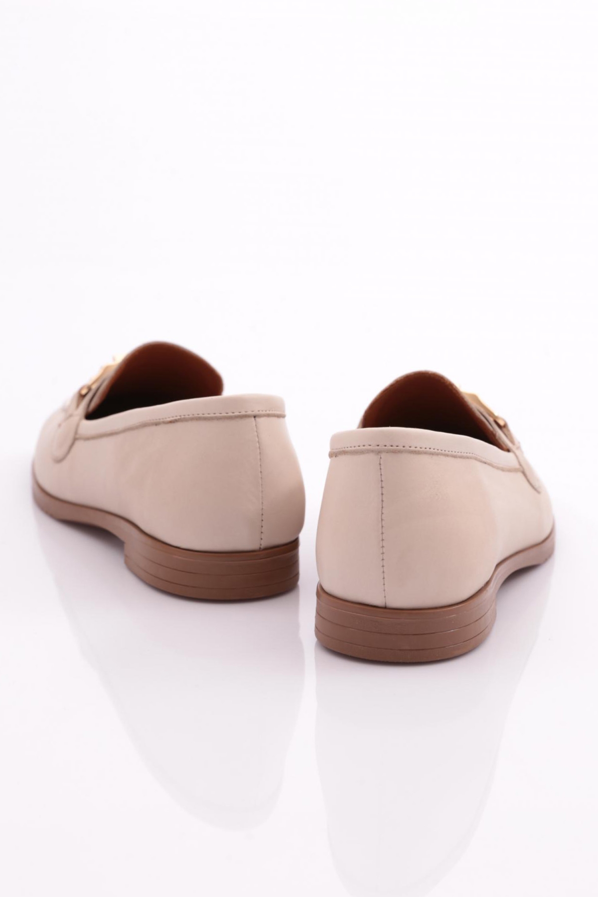 06 Kadin Dikiş Detayli Çiçek Süsleme Babet - Görsel 4