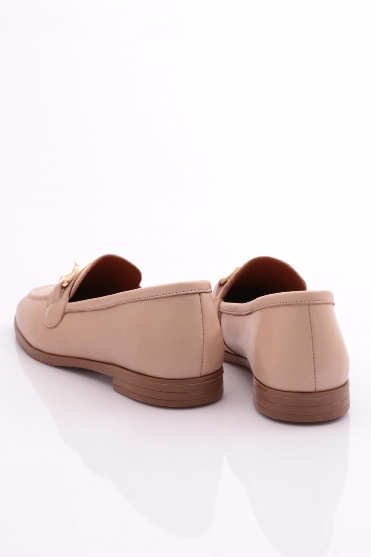 06 Kadin Dikiş Detayli Çiçek Süsleme Babet - Görsel 4