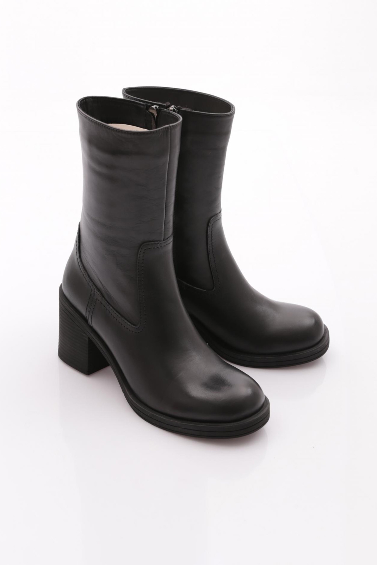 Dgn Dgn Siyah 47003 Kadin Topuklu Bot | Flo Siyah - 3. görsel